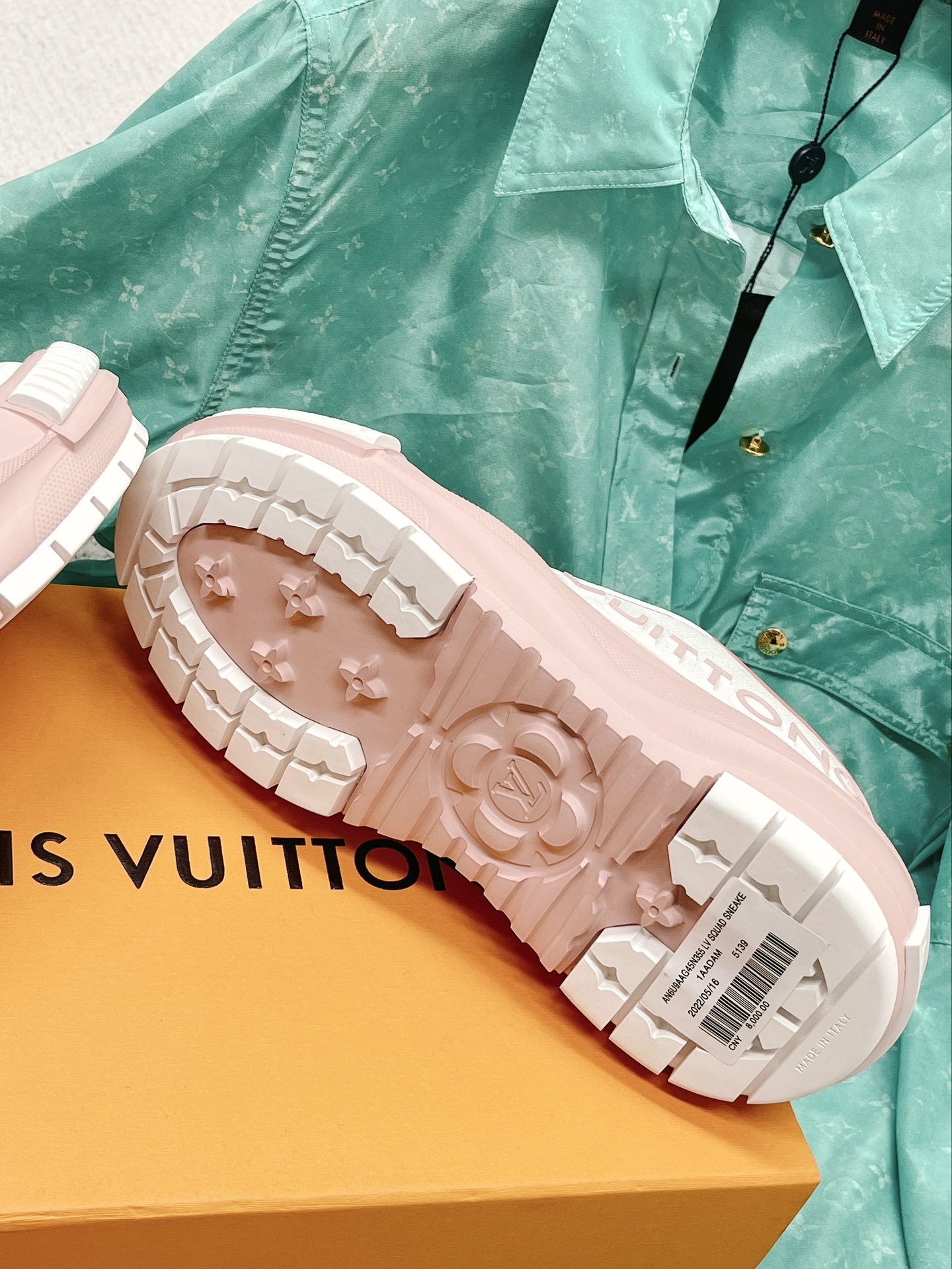 Louis Vuitton Women's LV Squad Sneaker Pink For Women LV 1AACW0 - Soul Replicas