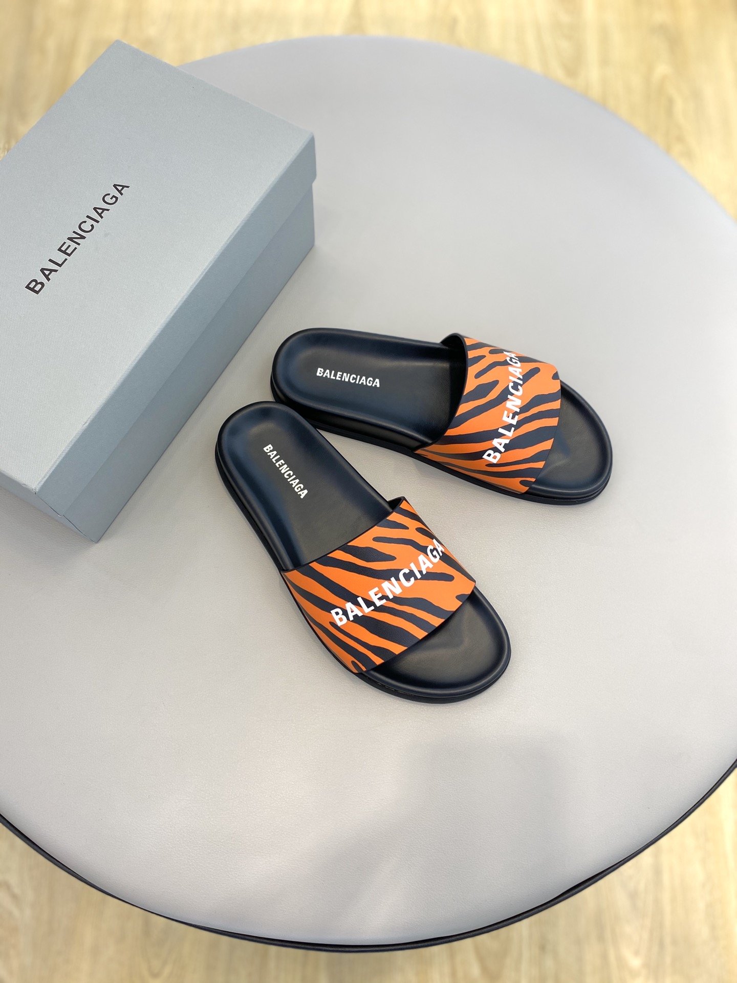 Balenciaga Slide Sandal Orange For Women - Soul Replicas