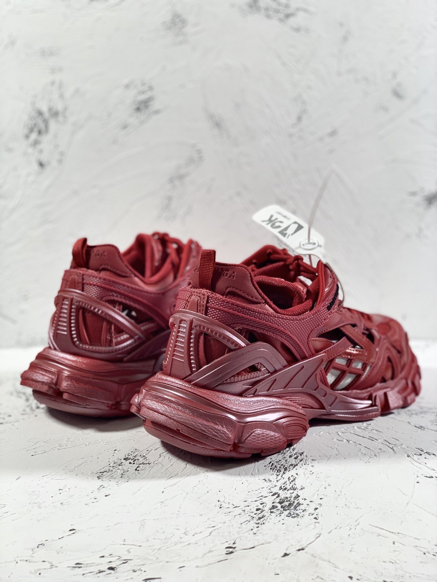 Balenciaga Track.2 Clear Sole Trainers Red For Women - Soul Replicas