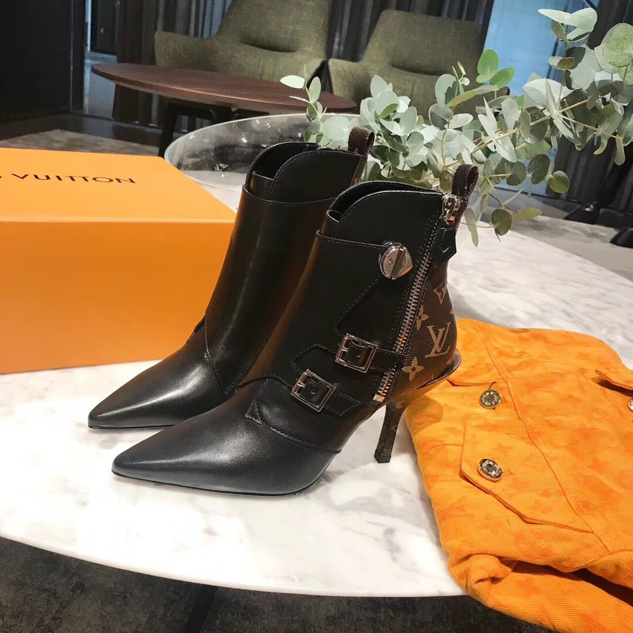 Louis Vuitton LV Janet Ankle Boot Black For Women LV - Soul Replicas