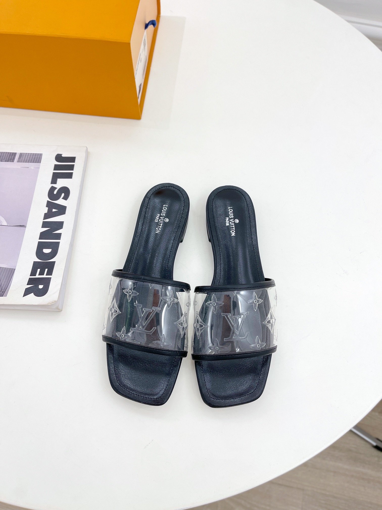 Louis Vuitton Women's Revival Flat Mule Black For Women LV - Soul Replicas