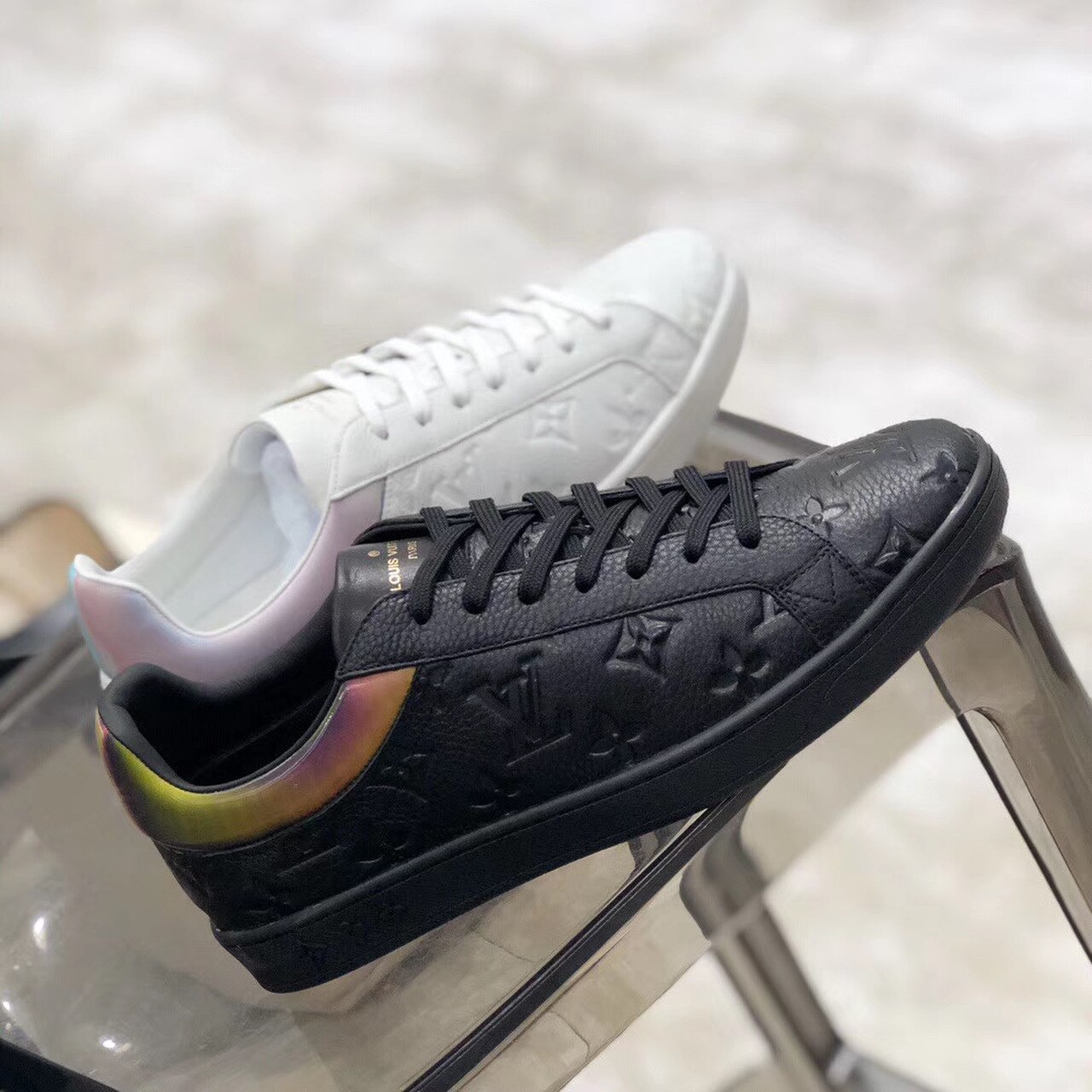Louis Vuitton Luxembourg Sneaker Monogram Canvas Black For Women LV - Soul Replicas