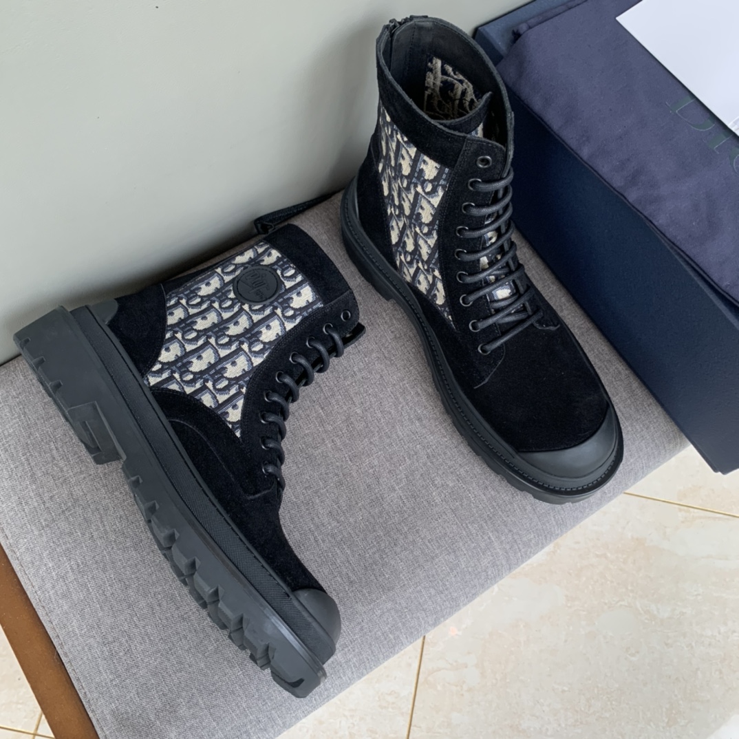 Christian Dior Explorer Ankle Boot Black For Men CD - Soul Replicas