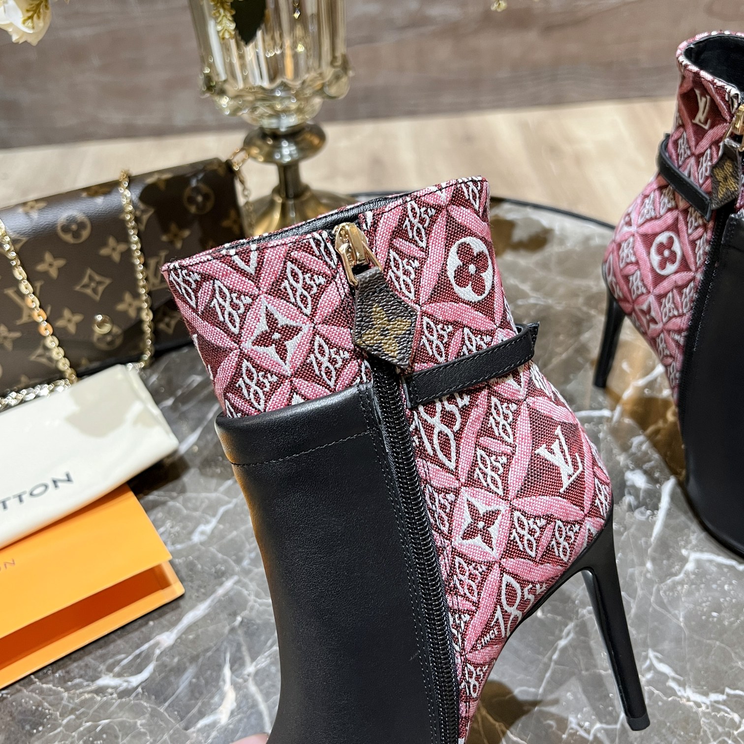 Louis Vuitton Women's Bottine Silhouette Red For Women LV - Soul Replicas