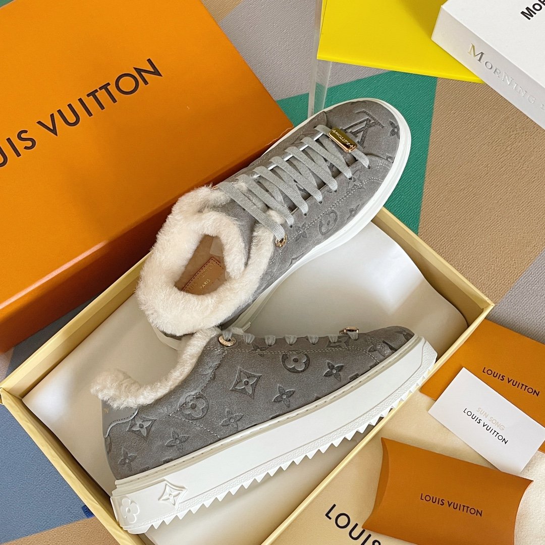 Louis Vuitton Women's Time Out Sneaker Grey For Women LV - Soul Replicas
