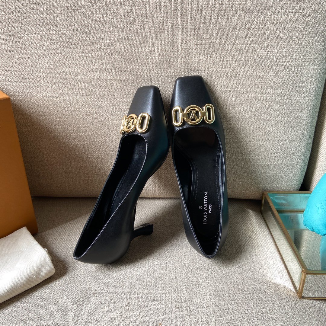 Louis Vuitton Women's Rotary Pump Black For Women LV 1AAE24 - Soul Replicas