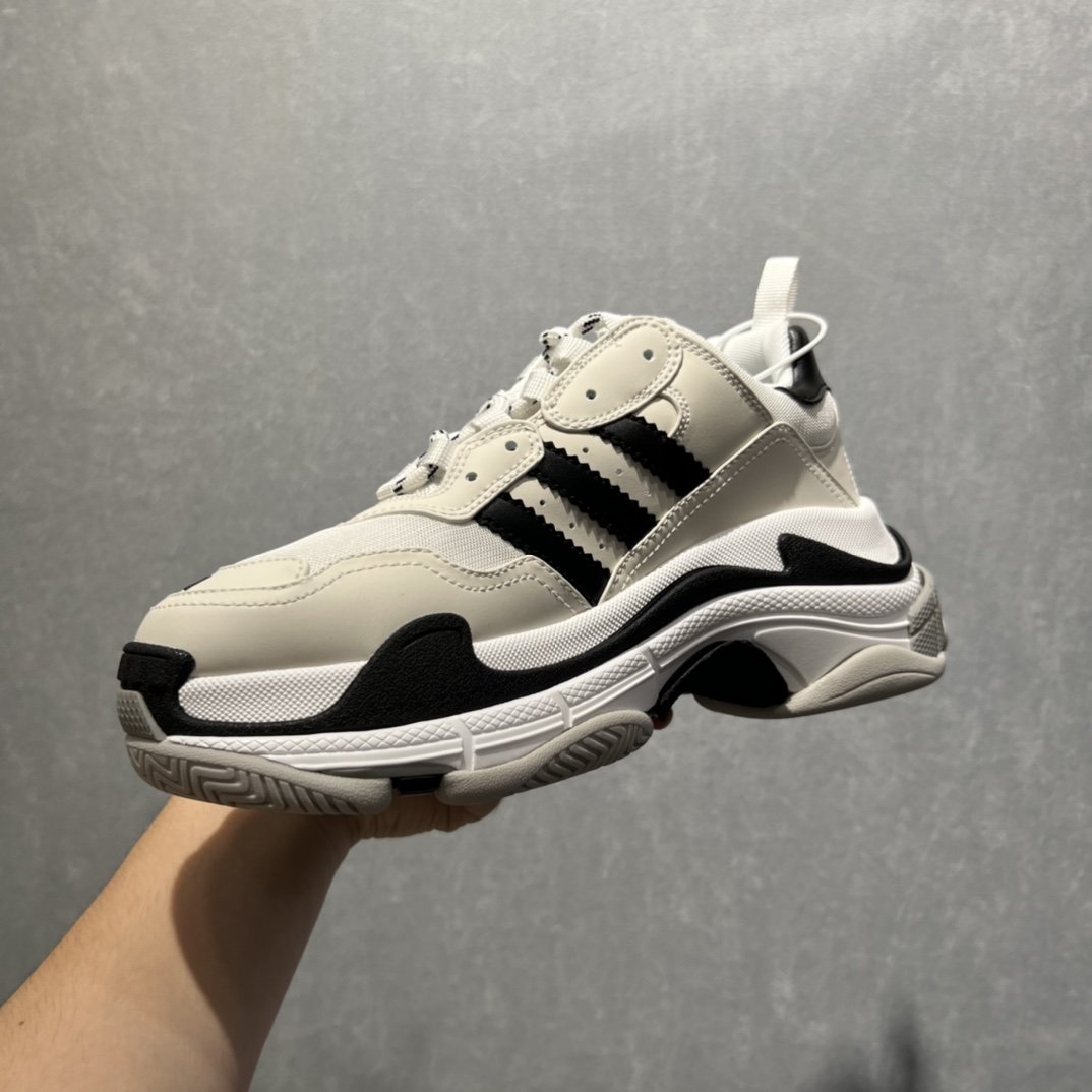 Balenciaga x Adidas Triple S Trainers Grey For Women - Soul Replicas