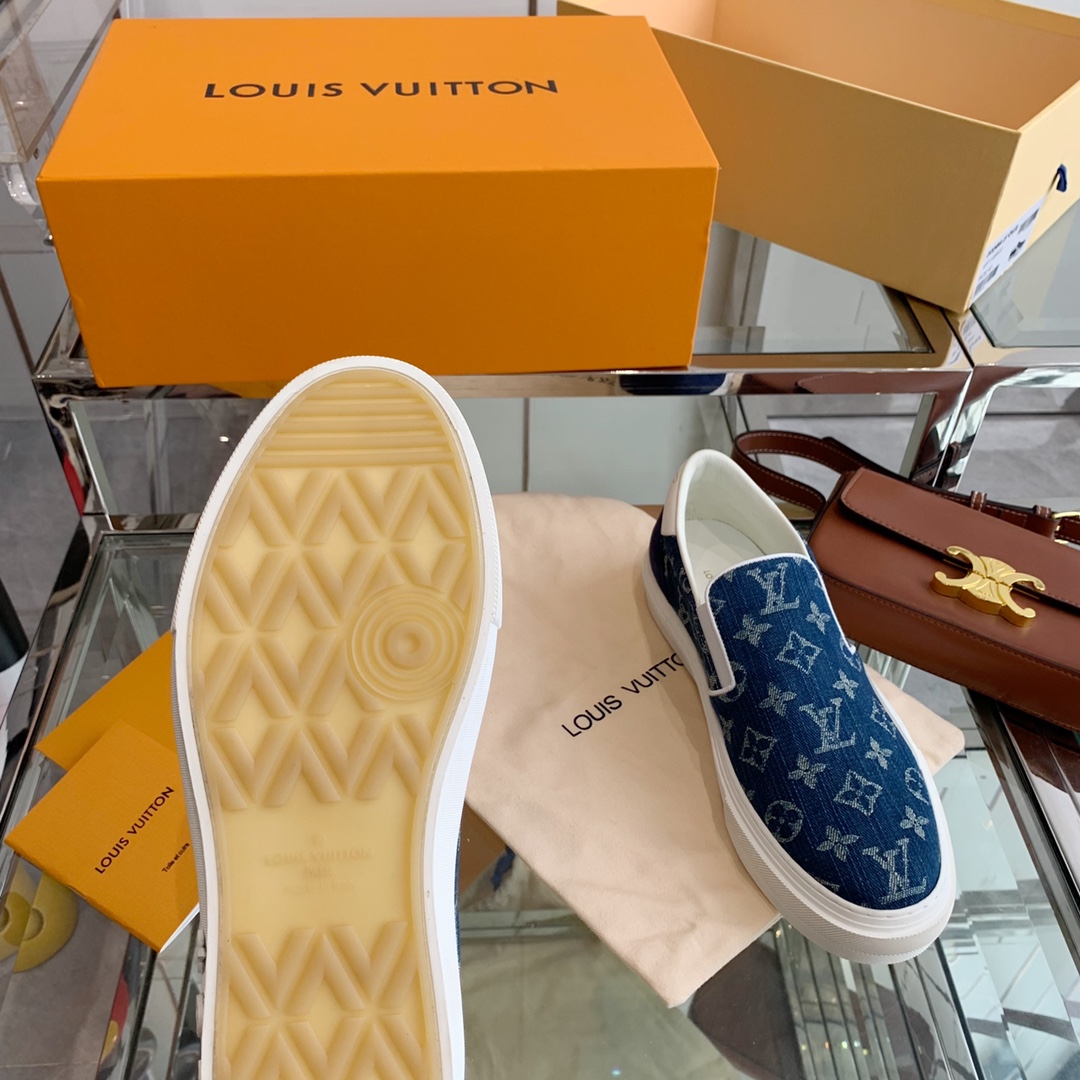 Louis Vuitton Women's Trocadero Slip On Blue For Women LV - Soul Replicas