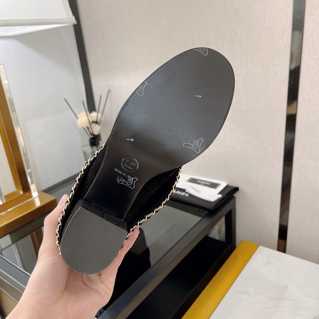 Chanel Women's High Boots Black For Women 2.5in/6.5cm G39345 X56709 94305 - Soul Replicas