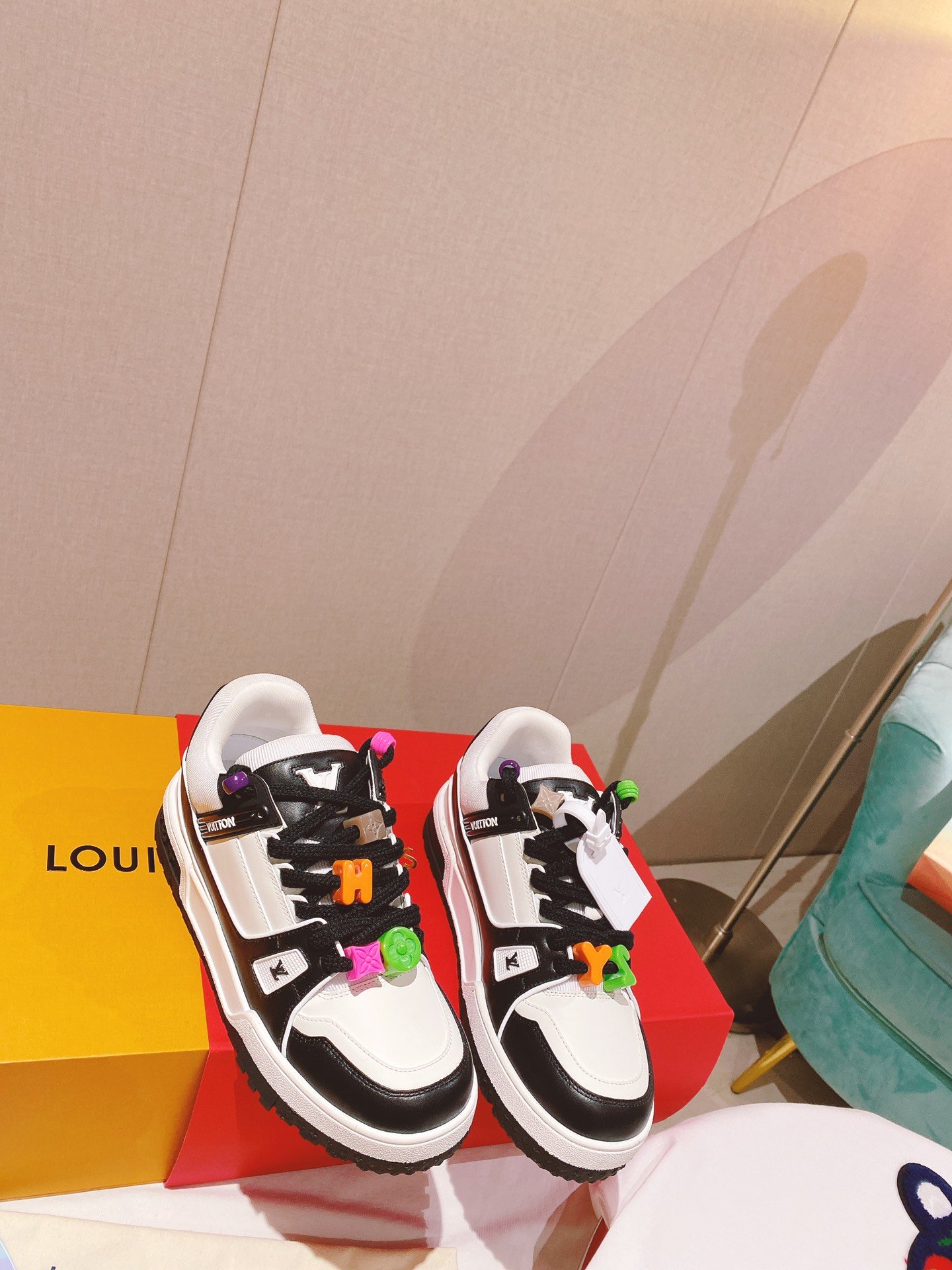 Louis Vuitton Women's LV Trainer Sneaker Black For Women LV - Soul Replicas