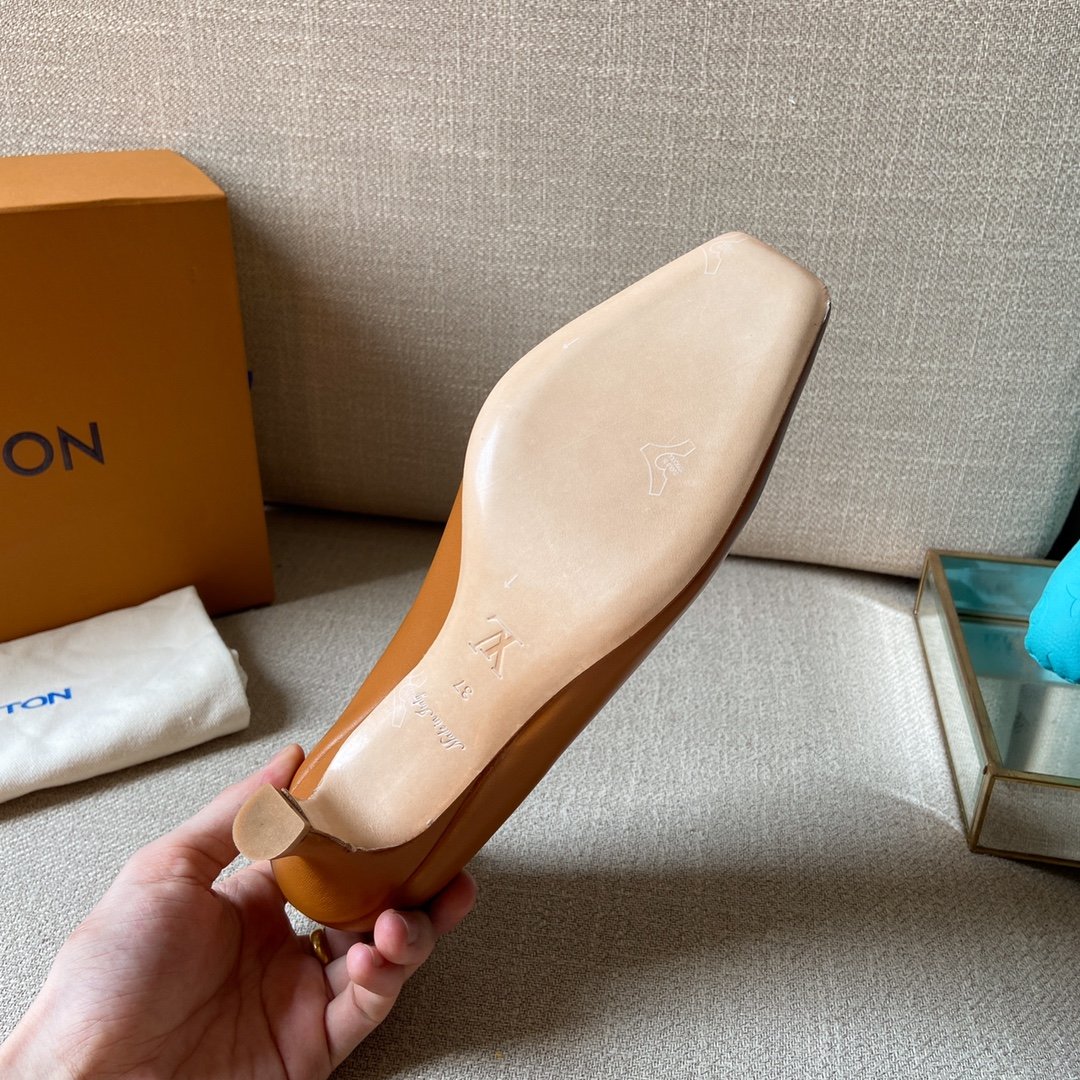 Louis Vuitton Women's Rotary Pump Brown For Women LV - Soul Replicas