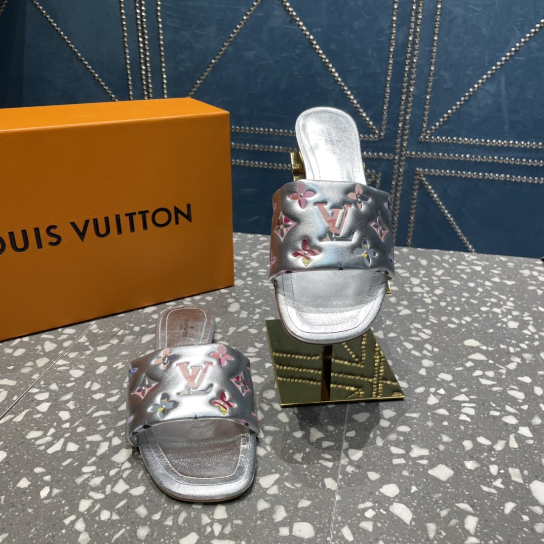 Louis Vuitton Women's Revival Flat Mule Sliver For Women LV 1AAOVA - Soul Replicas
