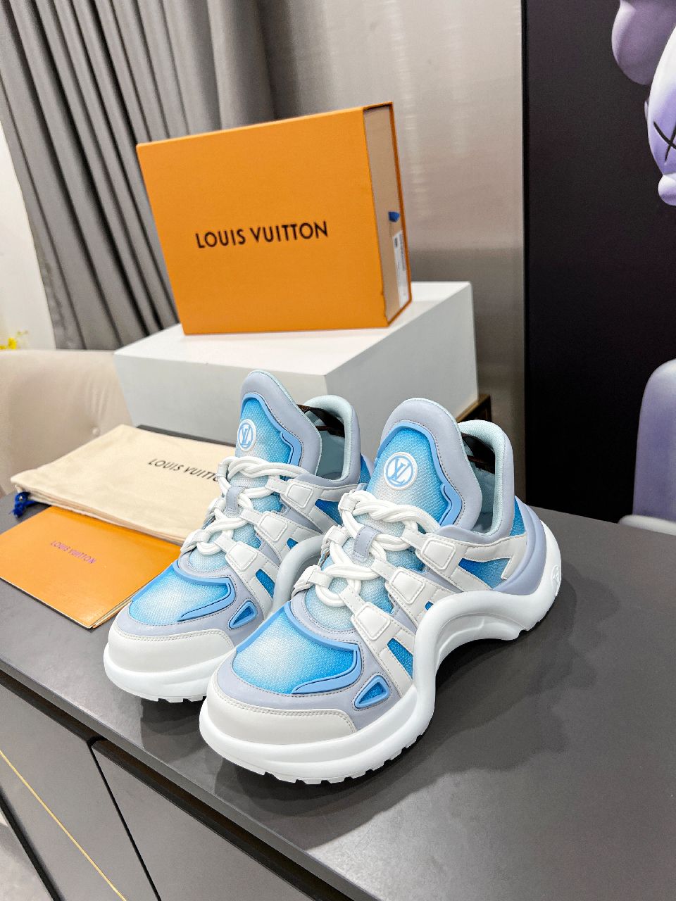 Louis Vuitton Women's LV Archlight Sneaker Blue For Women LV 1A9RVB - Soul Replicas