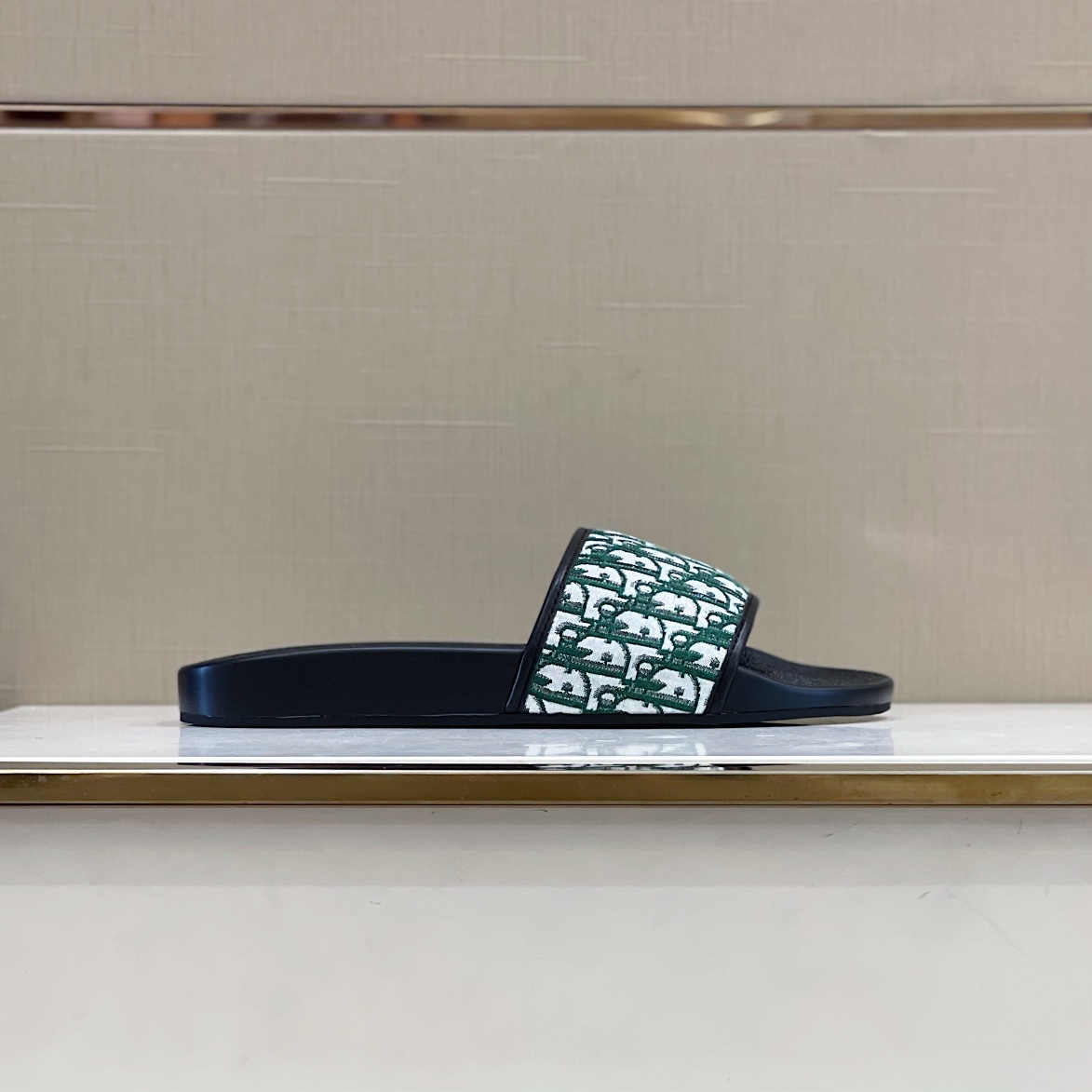 Christian Dior Aqua Sandal Black/White For Men CD - Soul Replicas