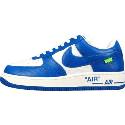 NIKE AIR FORCE 1 x LOUIS VUITTON BLUE/WHITE - Soul Replicas