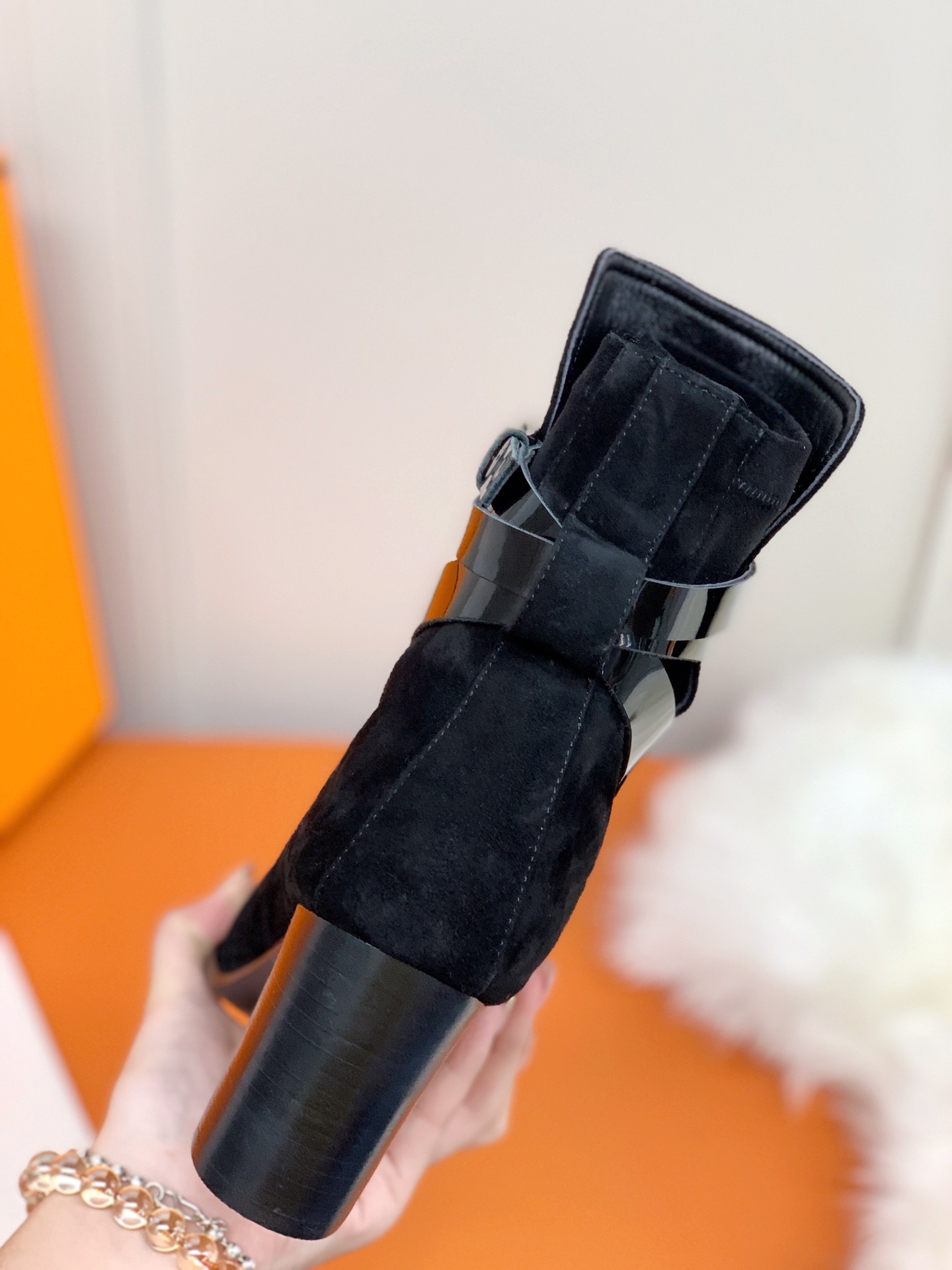 Hermes Frenchie 70 Ankle Boot Black For Women 2.8in/7cm - Soul Replicas