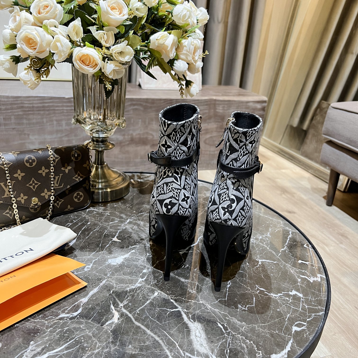 Louis Vuitton Women's Bottine Silhouette White For Women LV - Soul Replicas