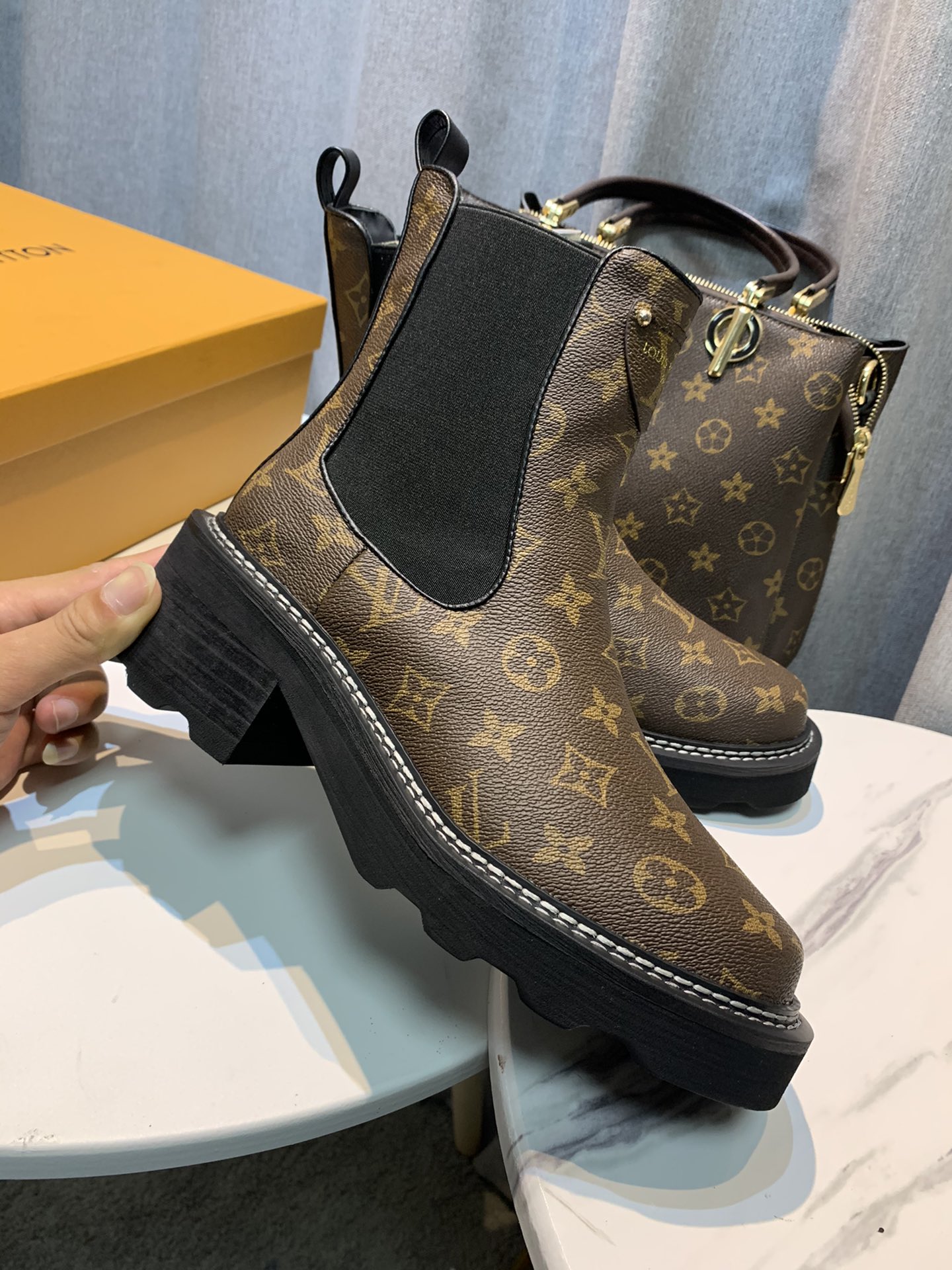 Louis Vuitton Women's LV Beaubourg Ankle Boot Brown For Women LV 1A8QCK - Soul Replicas