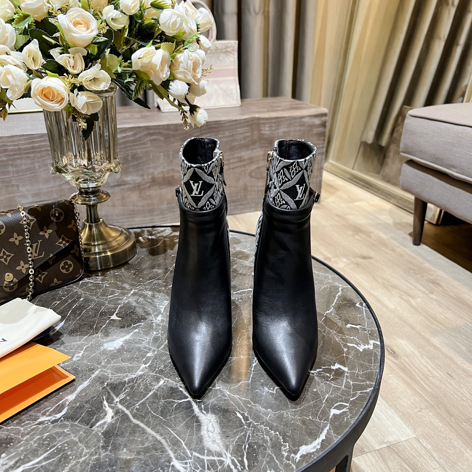 Louis Vuitton Women's Bottine Silhouette White For Women LV - Soul Replicas