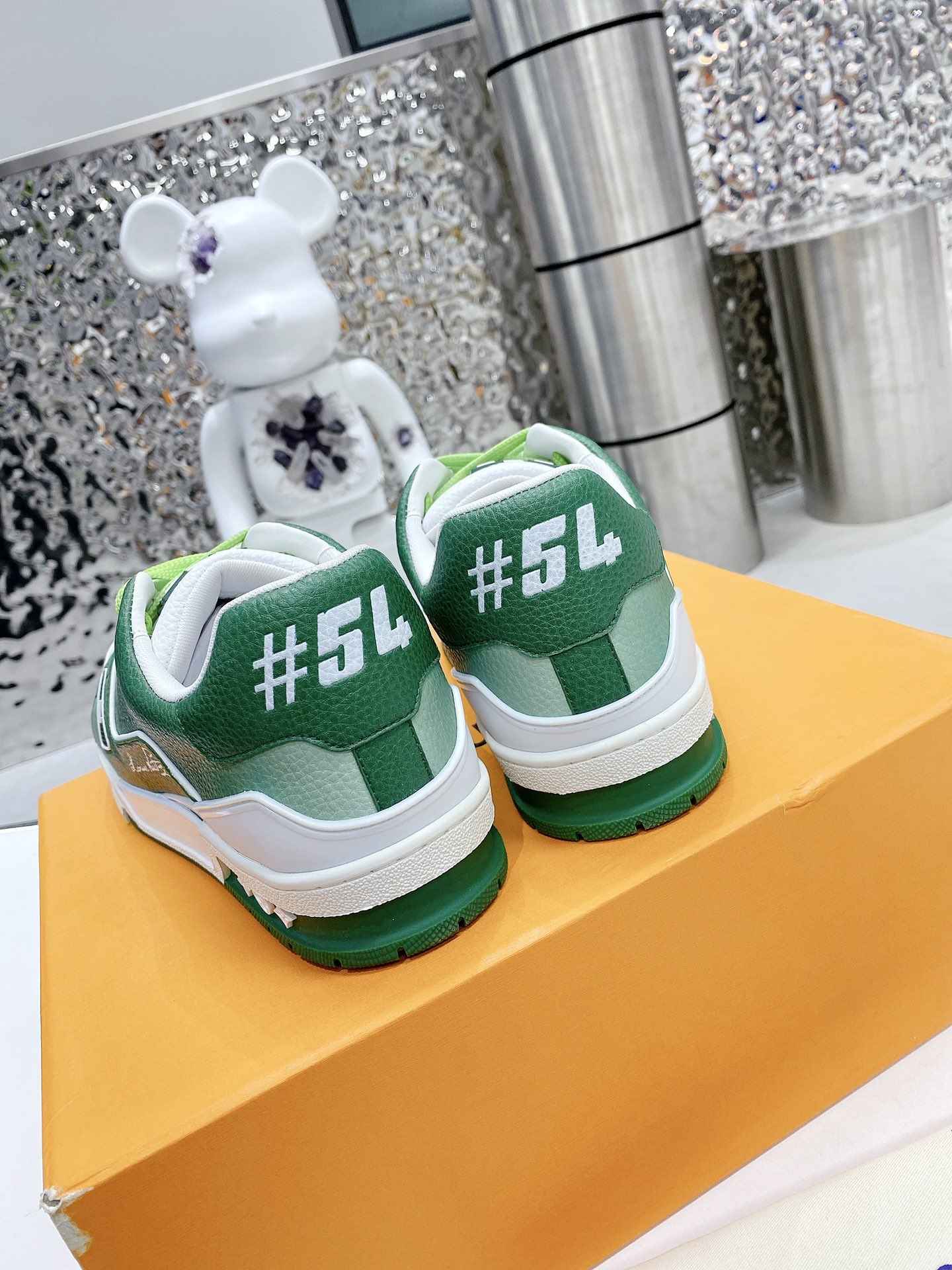 Louis Vuitton Women's LV Trainers Green For Women LV - Soul Replicas