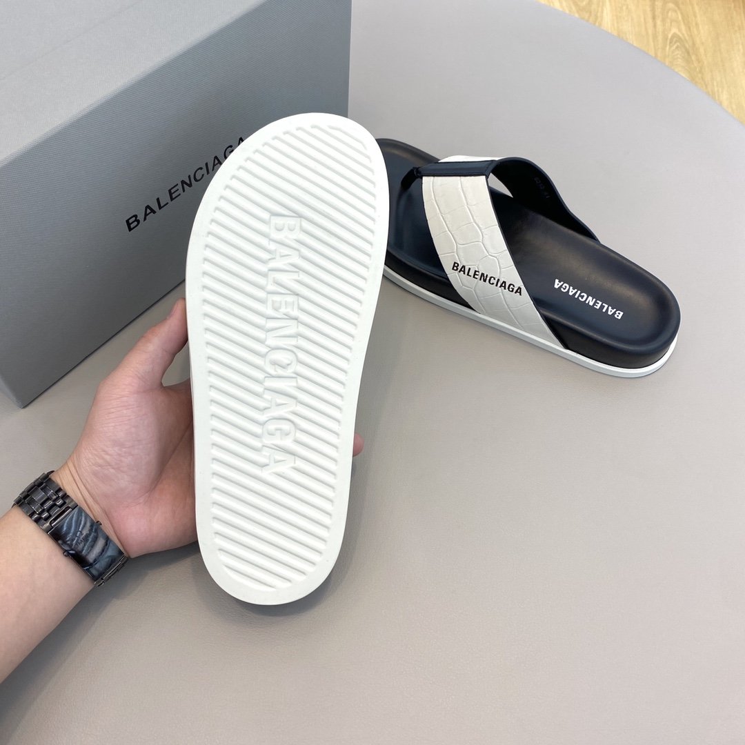 Balenciaga Slide Sandal White For Women - Soul Replicas