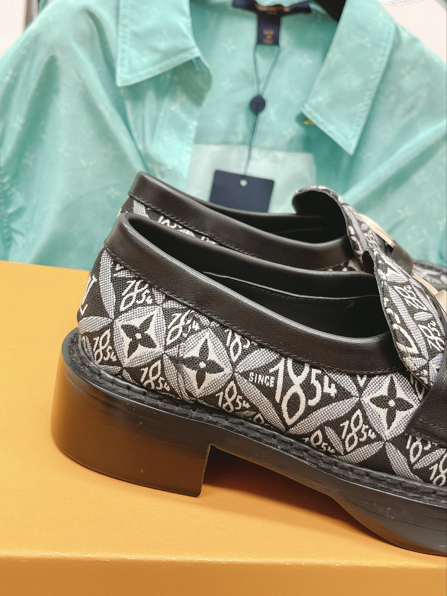 Louis Vuitton Women's Academy Loafer Black And White For Women LV - Soul Replicas