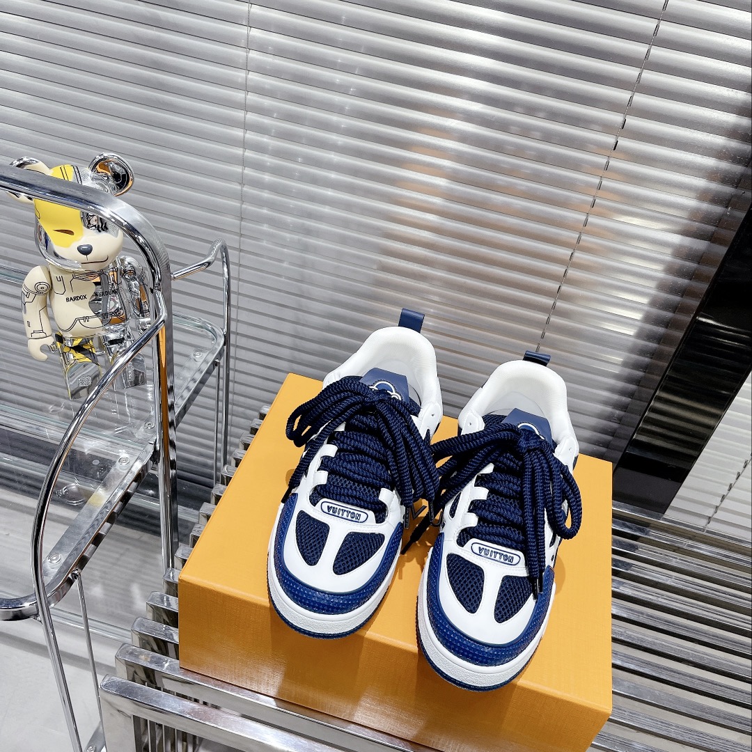 Louis Vuitton Women's Skate Sneakers Blue For Women LV - Soul Replicas