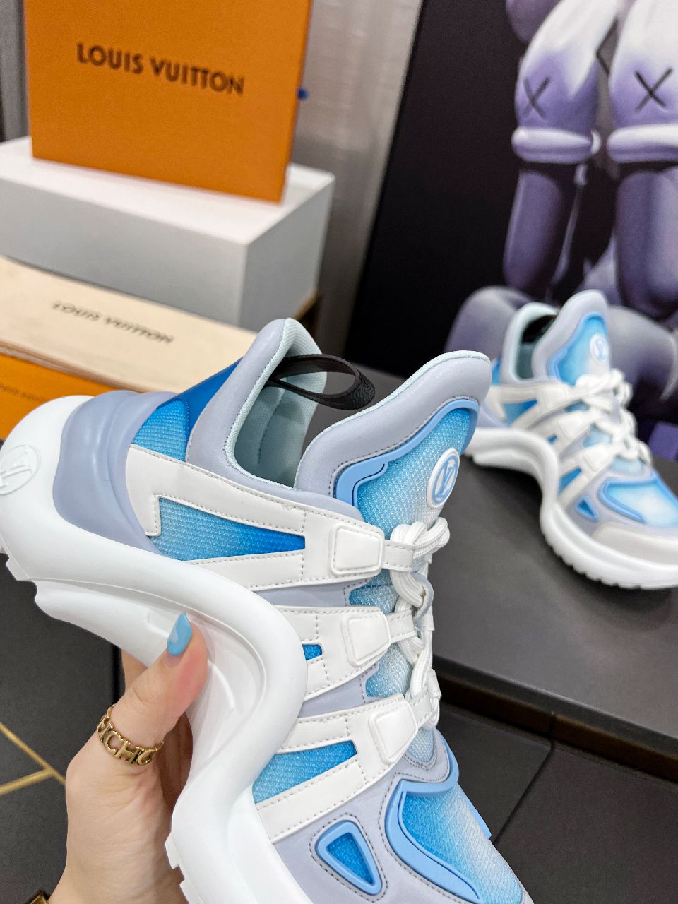 Louis Vuitton Women's LV Archlight Sneaker Blue For Women LV 1A9RVB - Soul Replicas