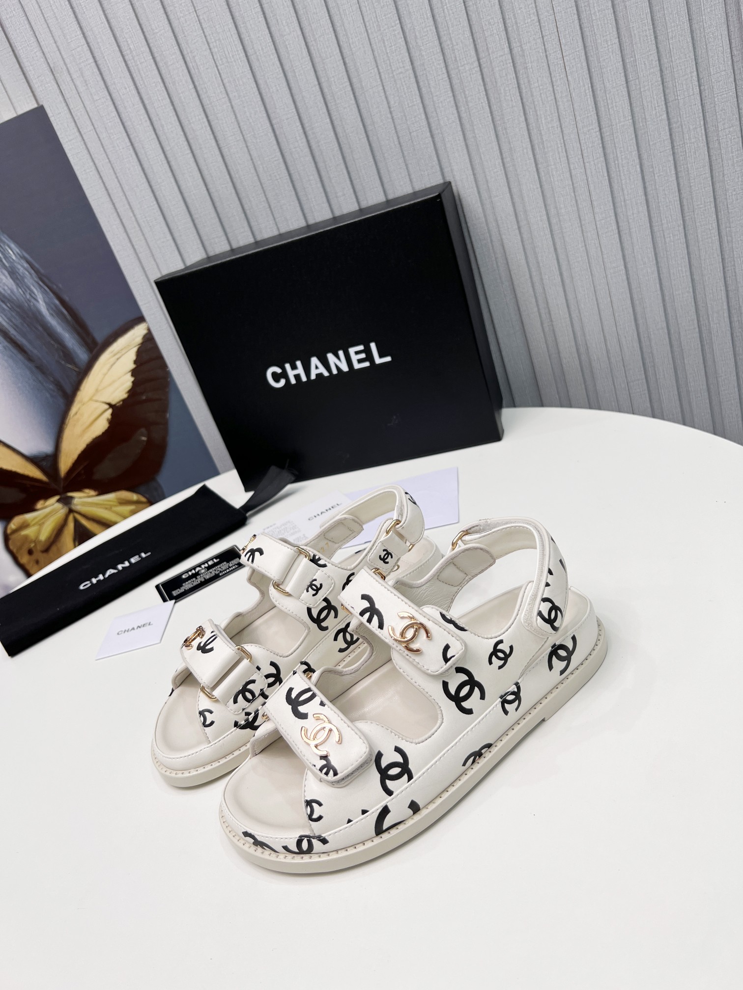 Chanel Women's Sandals White For Women - Soul Replicas