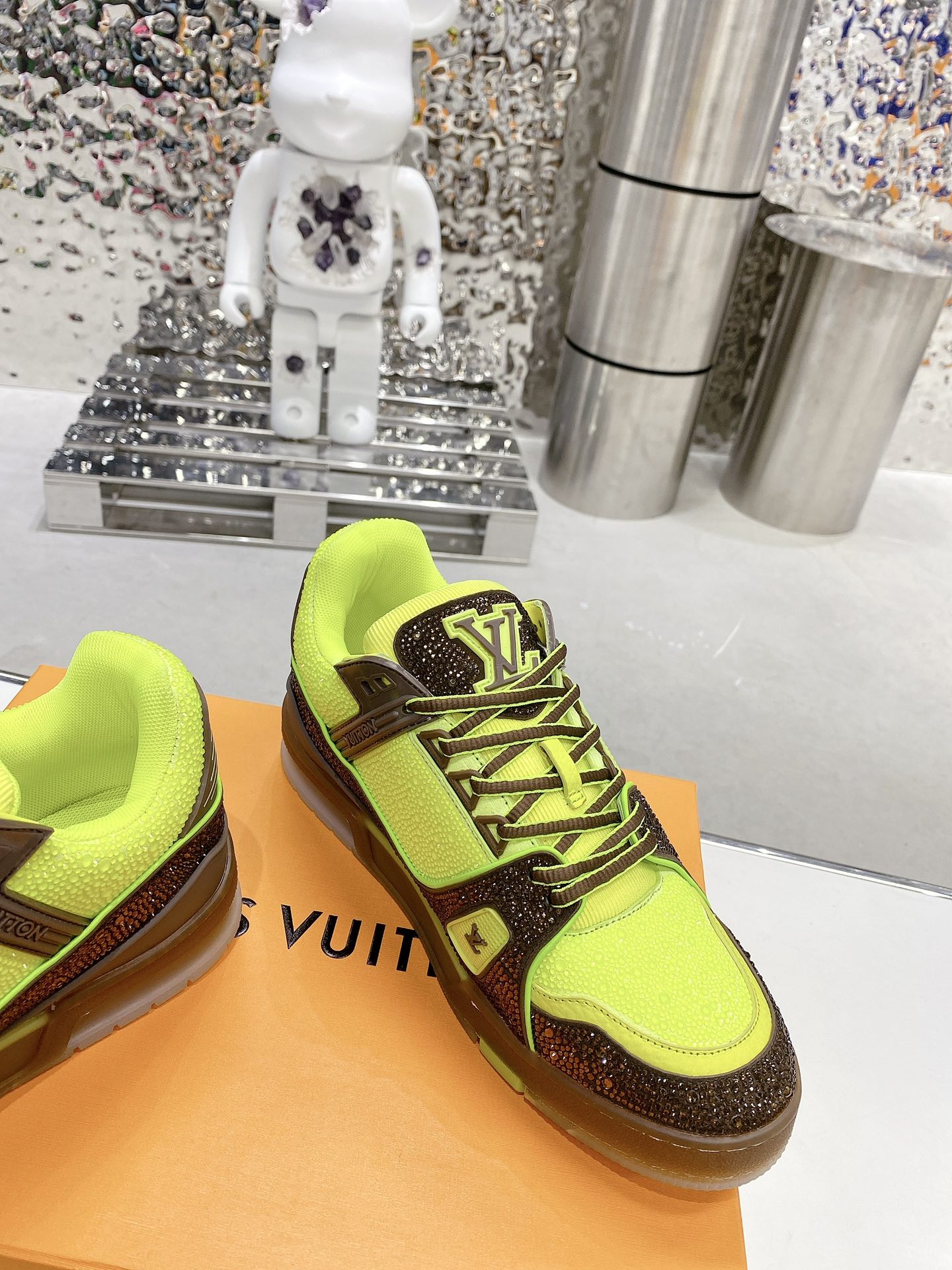 Louis Vuitton Women's LV Trainers Yellow For Women LV - Soul Replicas