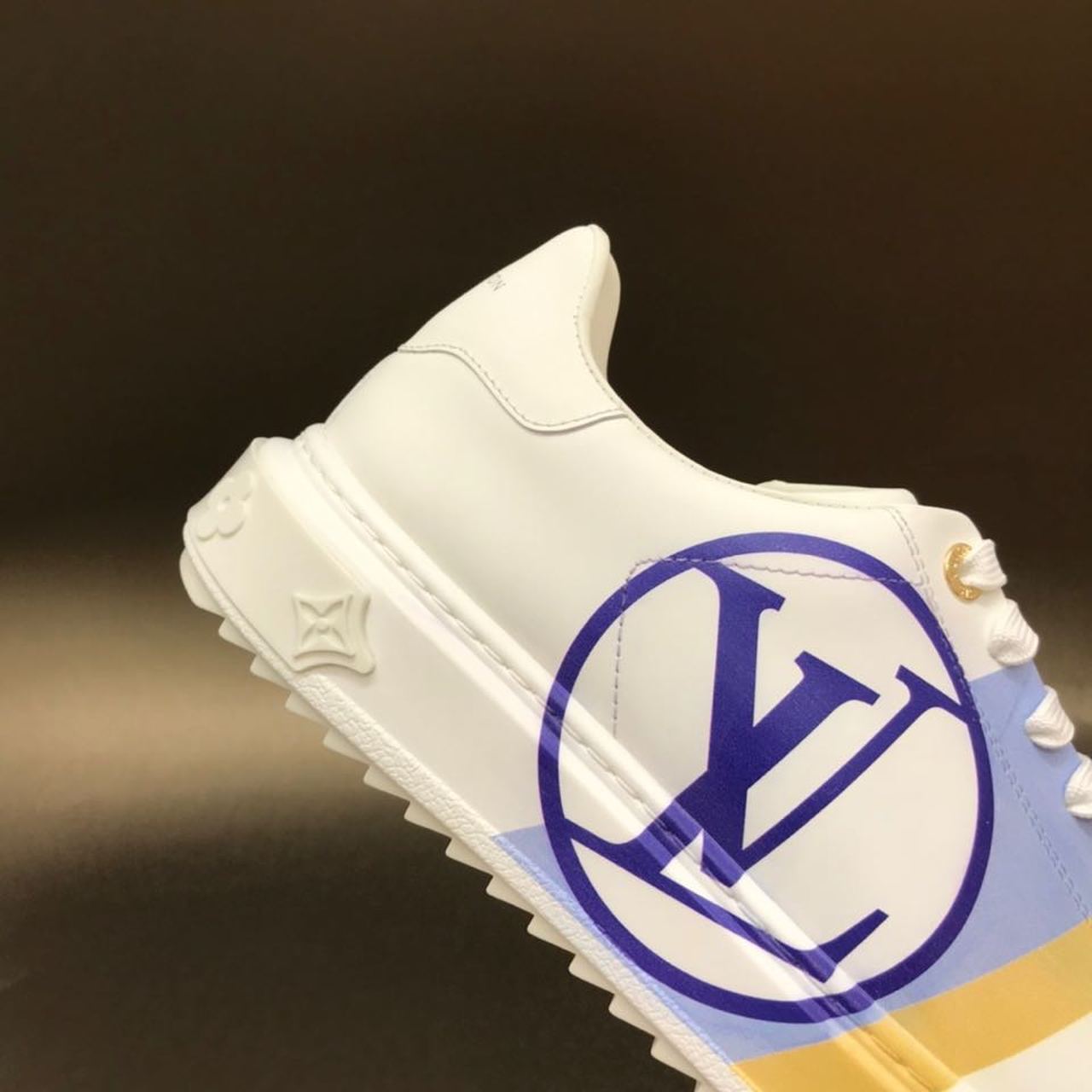 Louis Vuitton Time Out Sneaker White/Blue For Women LV - Soul Replicas