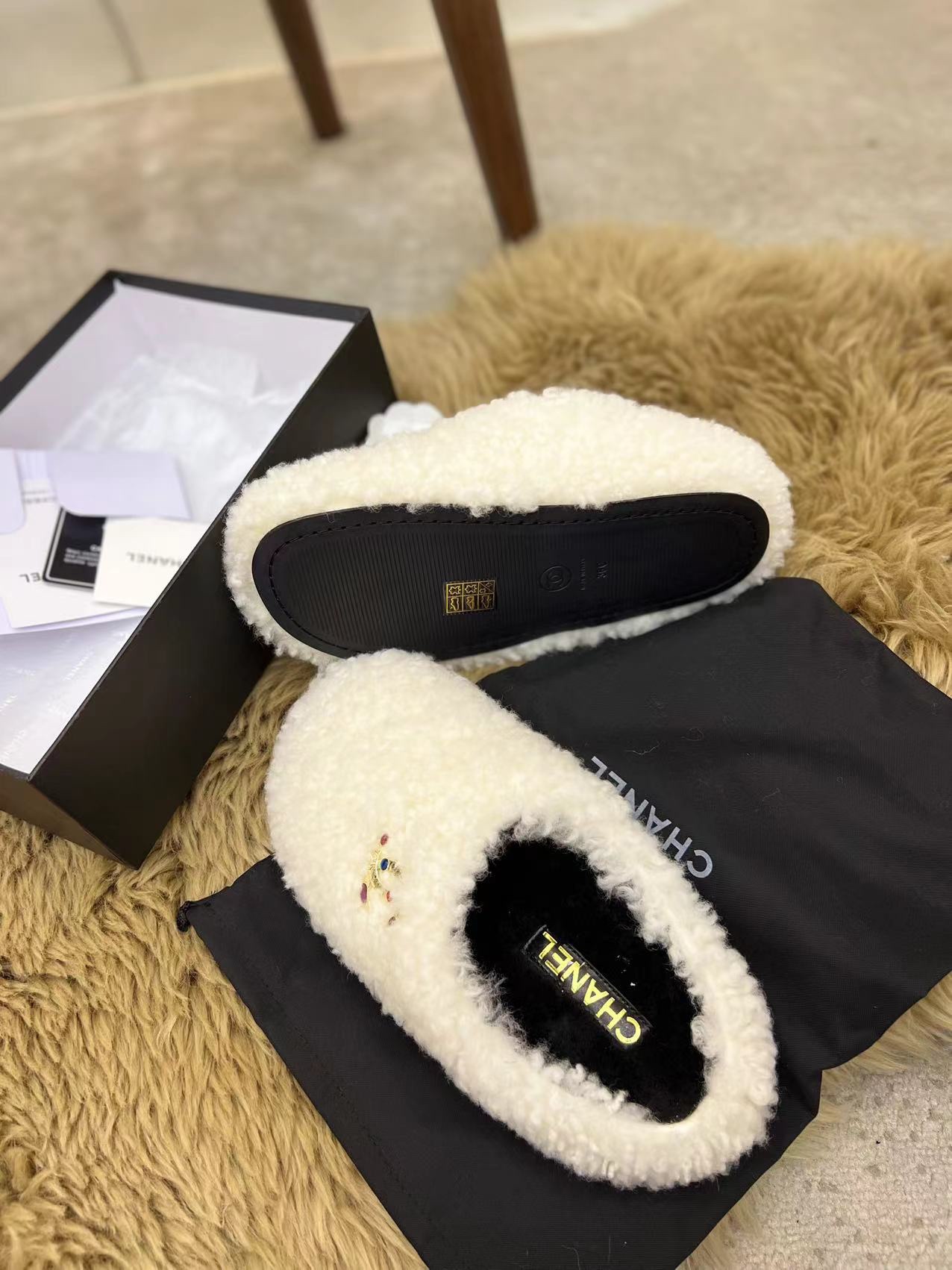 Chanel Women's Mules White For Women - Soul Replicas