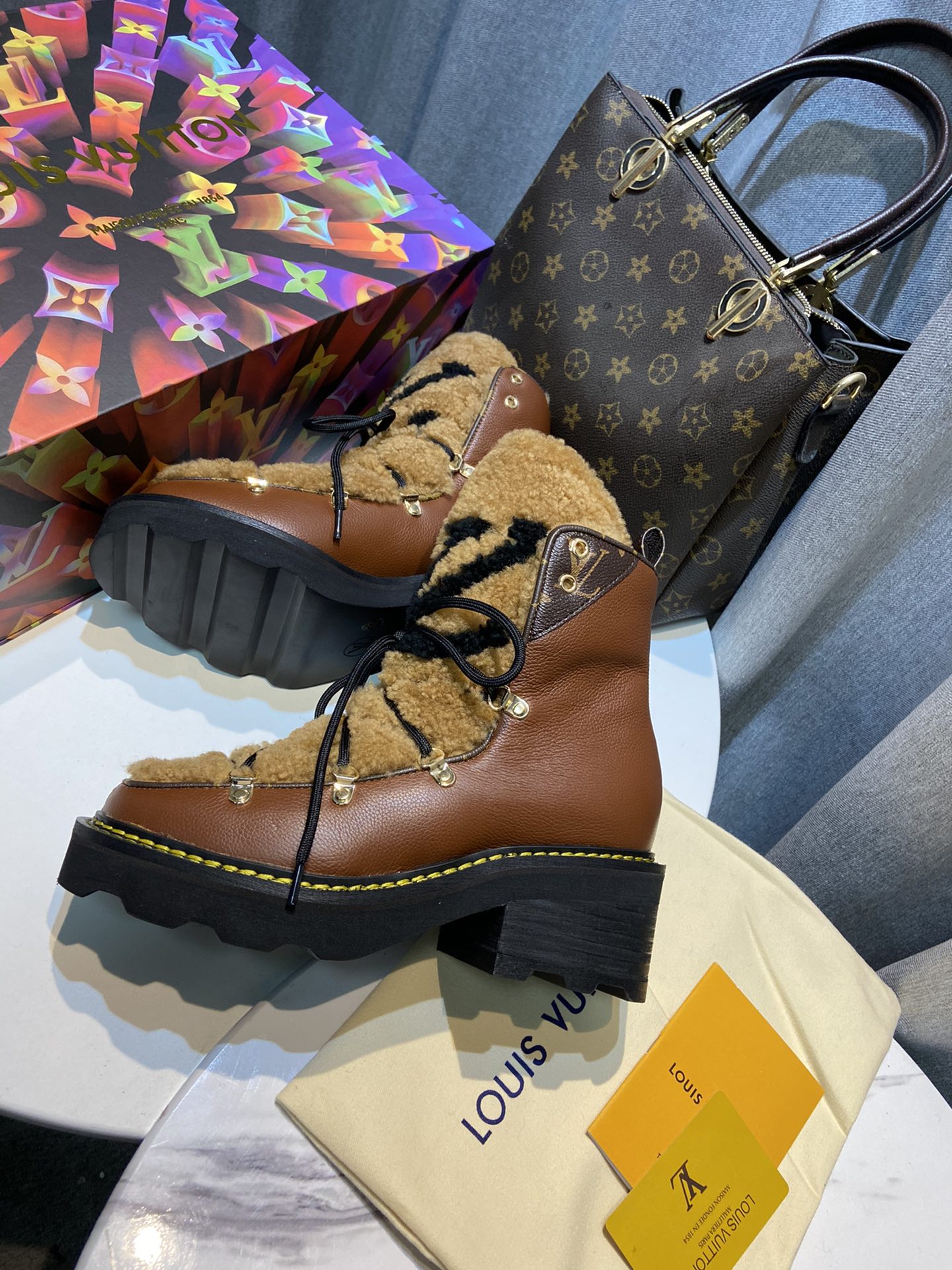 Louis Vuitton Women's Beaubourg Ankle Boot Brown For Women LV - Soul Replicas