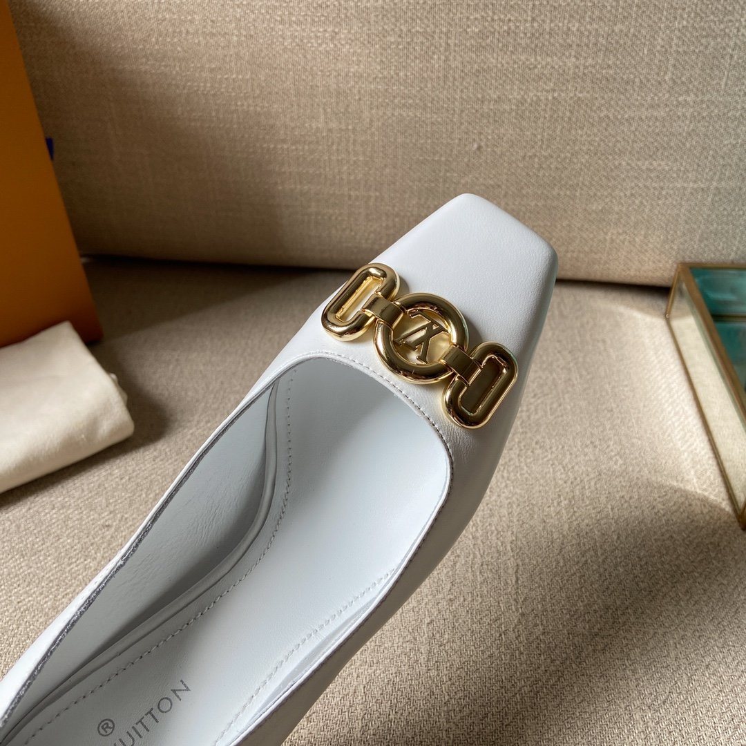 Louis Vuitton Women's Rotary Pump White For Women LV 1AAE2Y - Soul Replicas