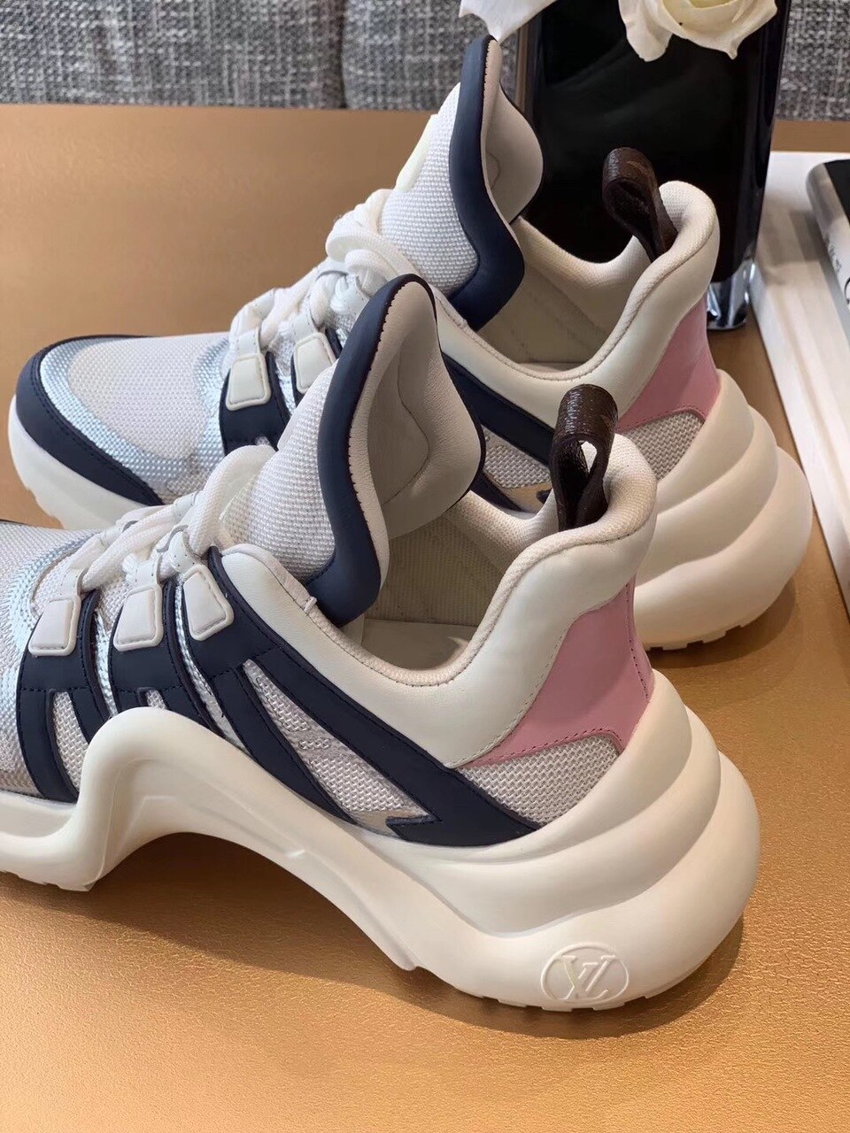 Louis Vuitton LV Archlight Sneaker Monogram Material Blue/White For Women LV - Soul Replicas