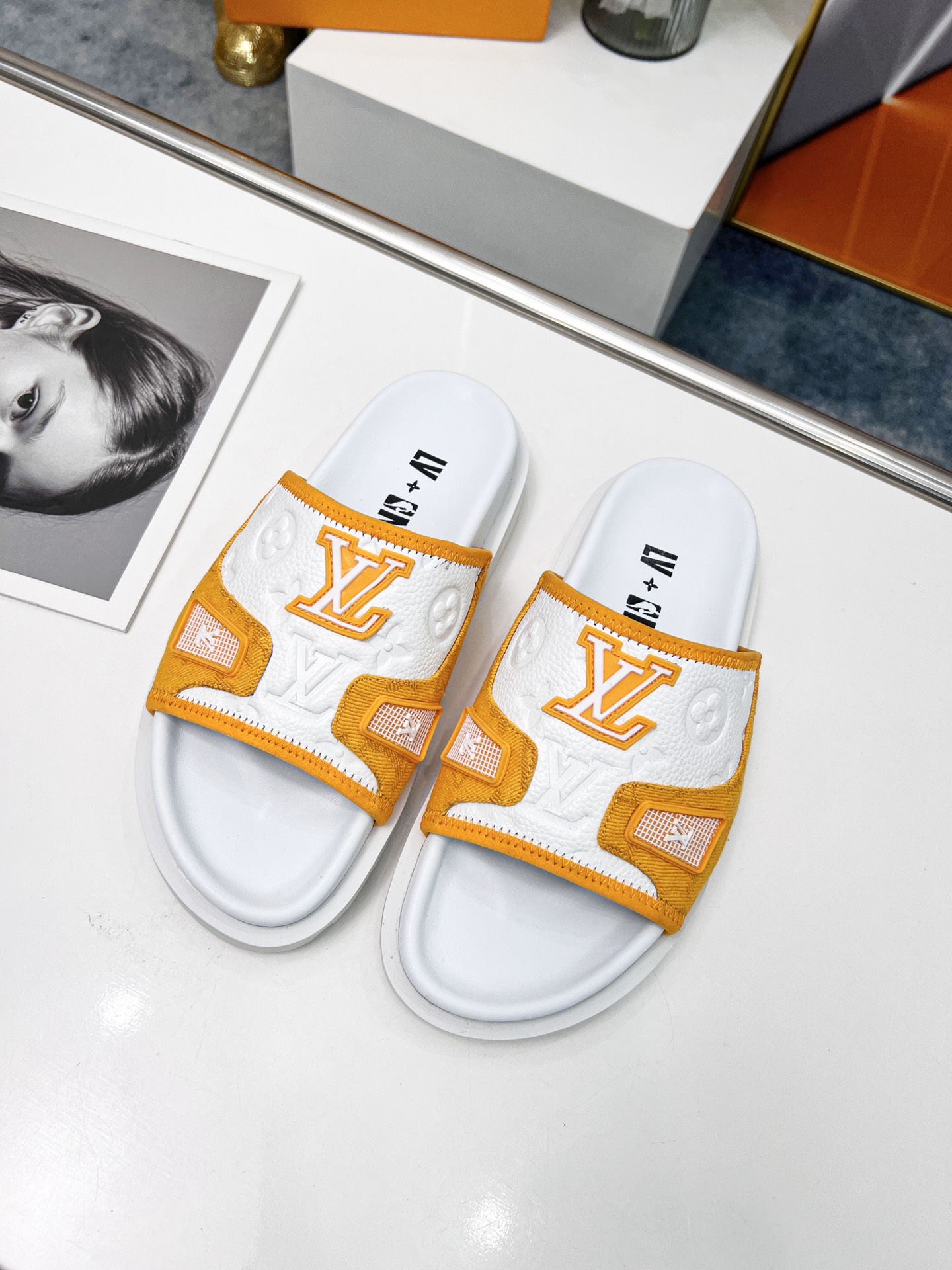 Louis Vuitton Women's Pool Pillow Comfort Mule Orange For Women LV - Soul Replicas