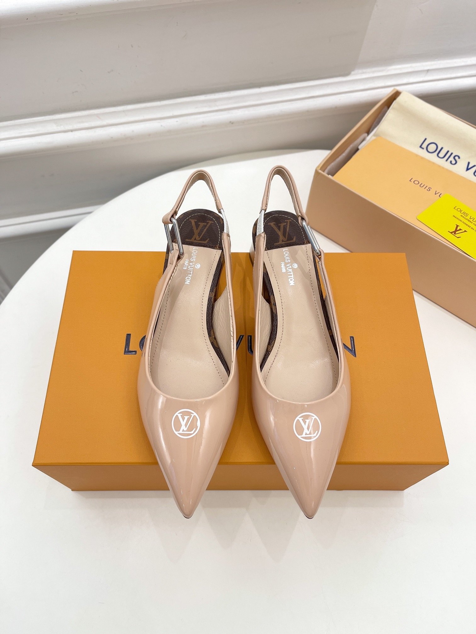 Louis Vuitton Magnetic Slingback Pump Nude For Women LV - Soul Replicas