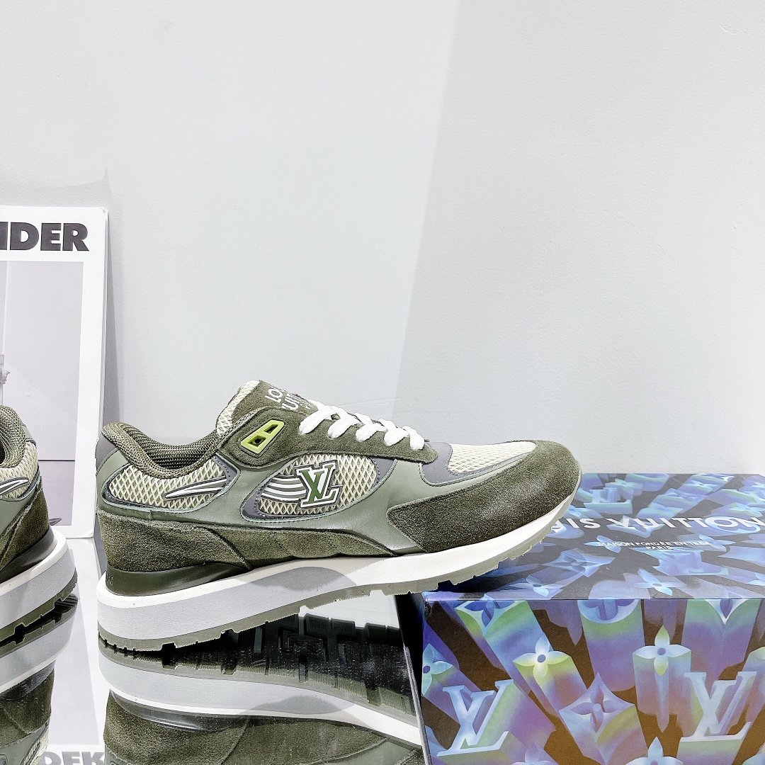 Louis Vuitton Run Away Sneaker Monogram Material Brown For Women LV - Soul Replicas