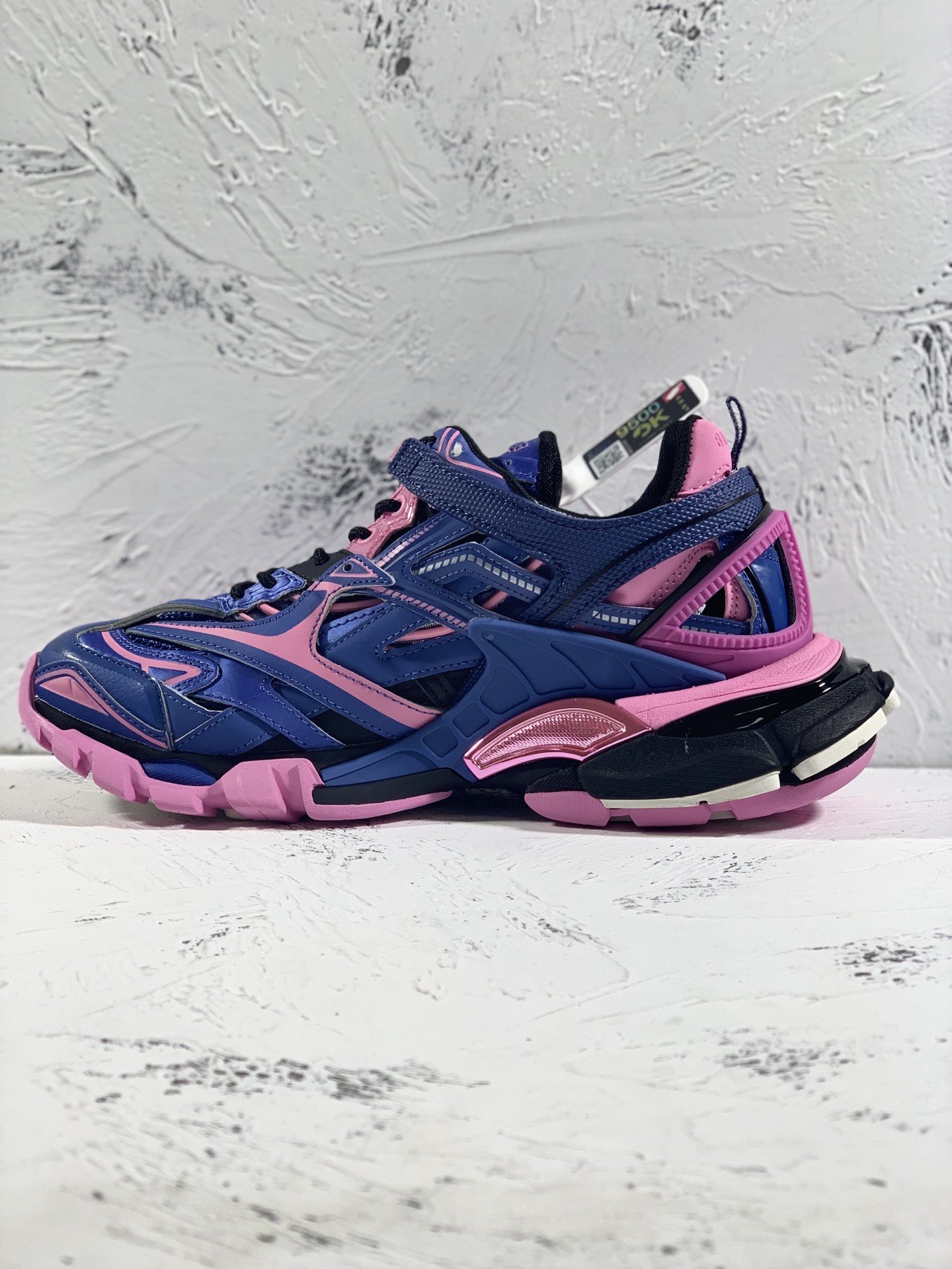 Balenciaga Track.2 Clear Sole Trainers Dark Purple For Women - Soul Replicas
