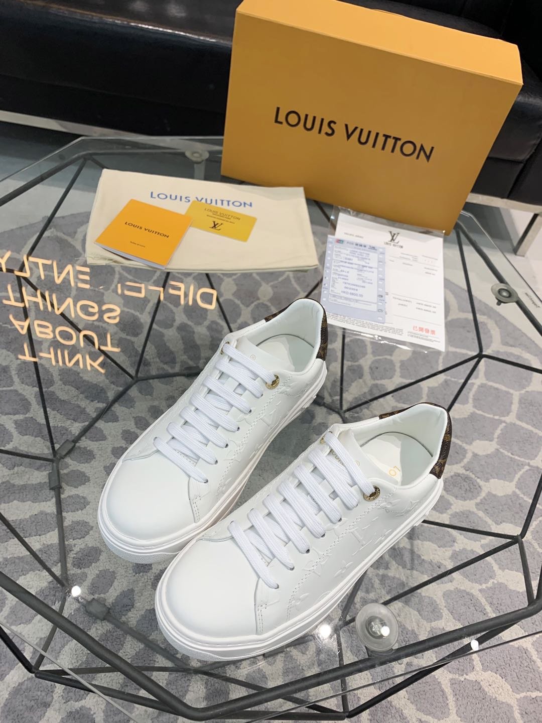 Louis Vuitton Time Out Sneaker White For Women LV 1A9HBD - Soul Replicas