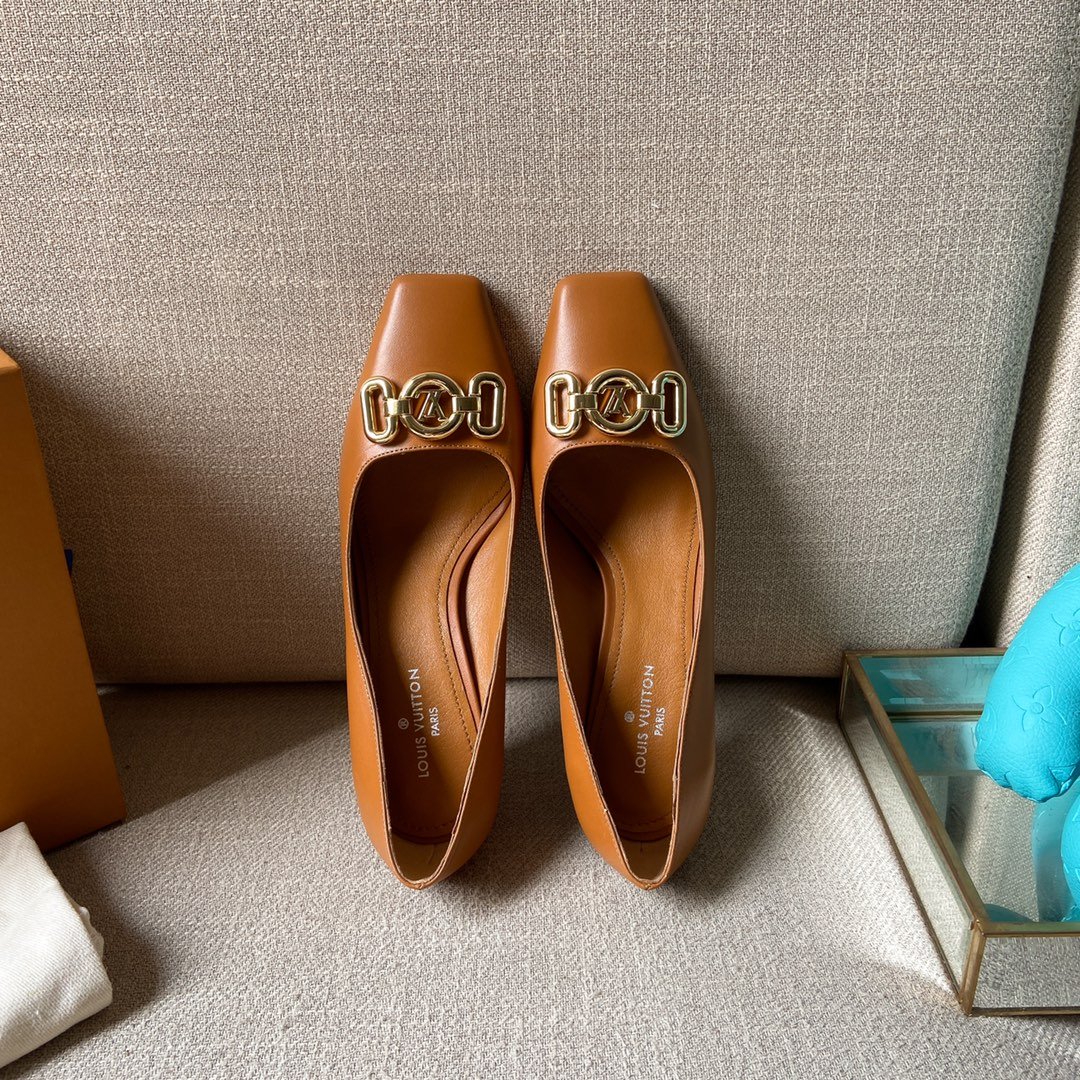 Louis Vuitton Women's Rotary Pump Brown For Women LV - Soul Replicas
