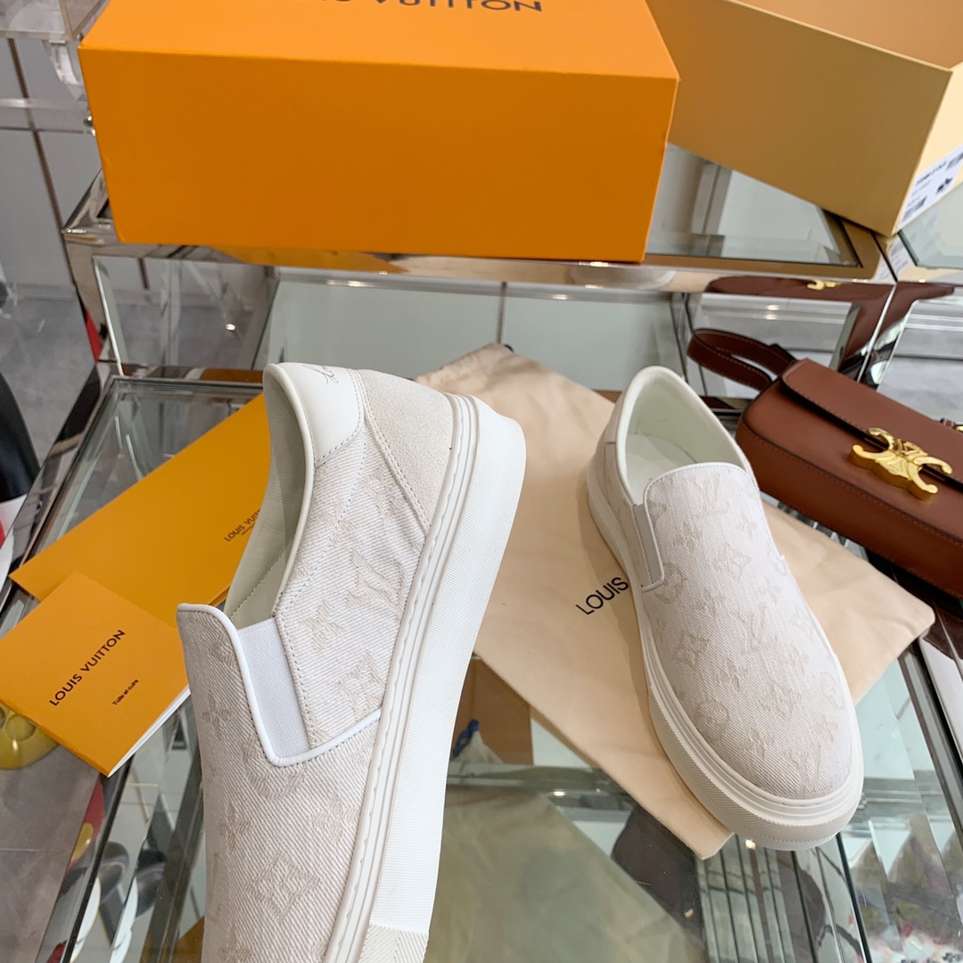 Louis Vuitton Women's Trocadero Slip On White For Women LV - Soul Replicas