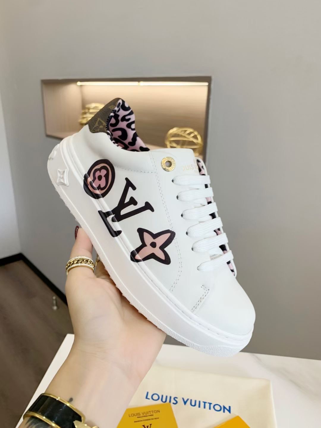 Louis Vuitton Time Out Sneaker White For Women LV - Soul Replicas