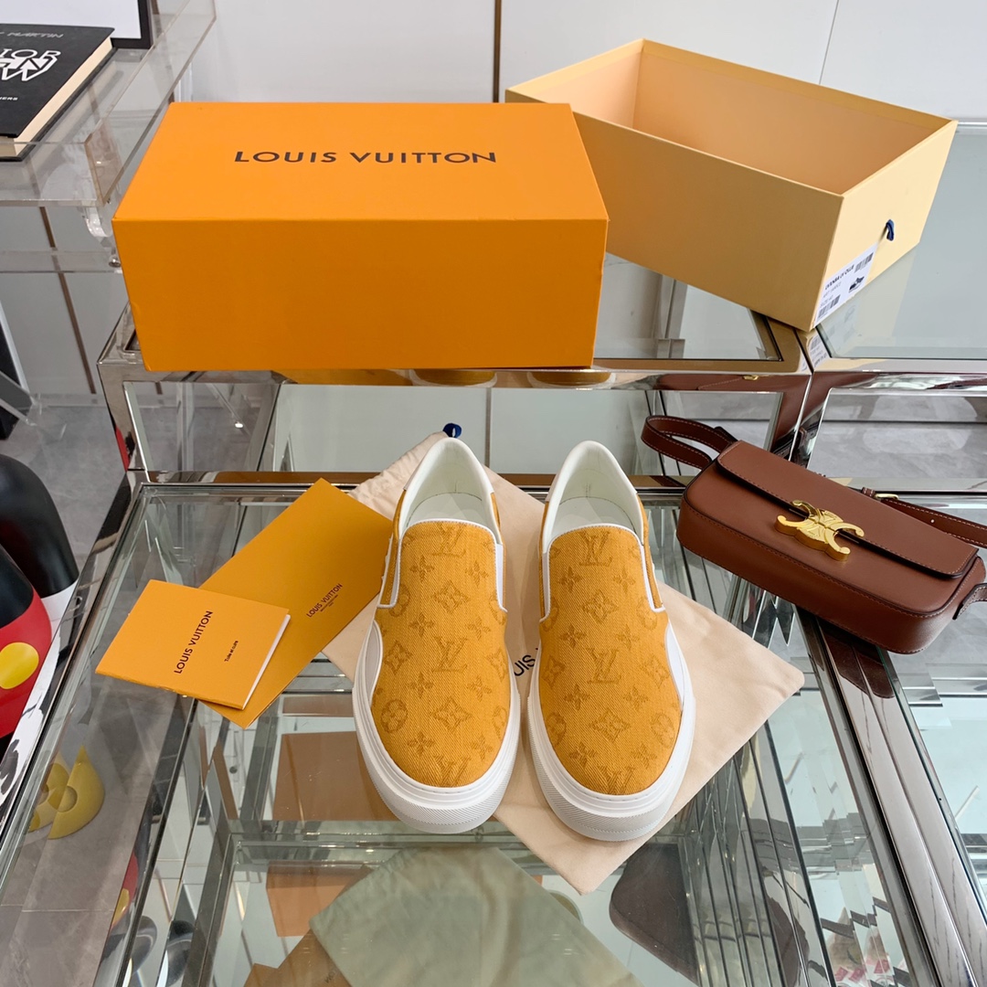 Louis Vuitton Women's Trocadero Slip On Orange For Women LV - Soul Replicas