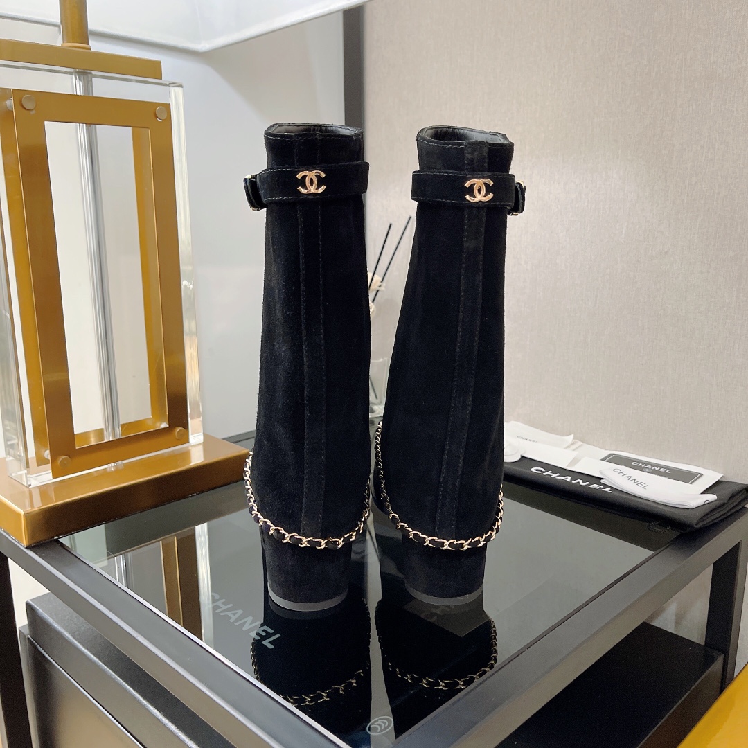 Chanel Women's Ankle Boots Black For Women 2in/5cm - Soul Replicas
