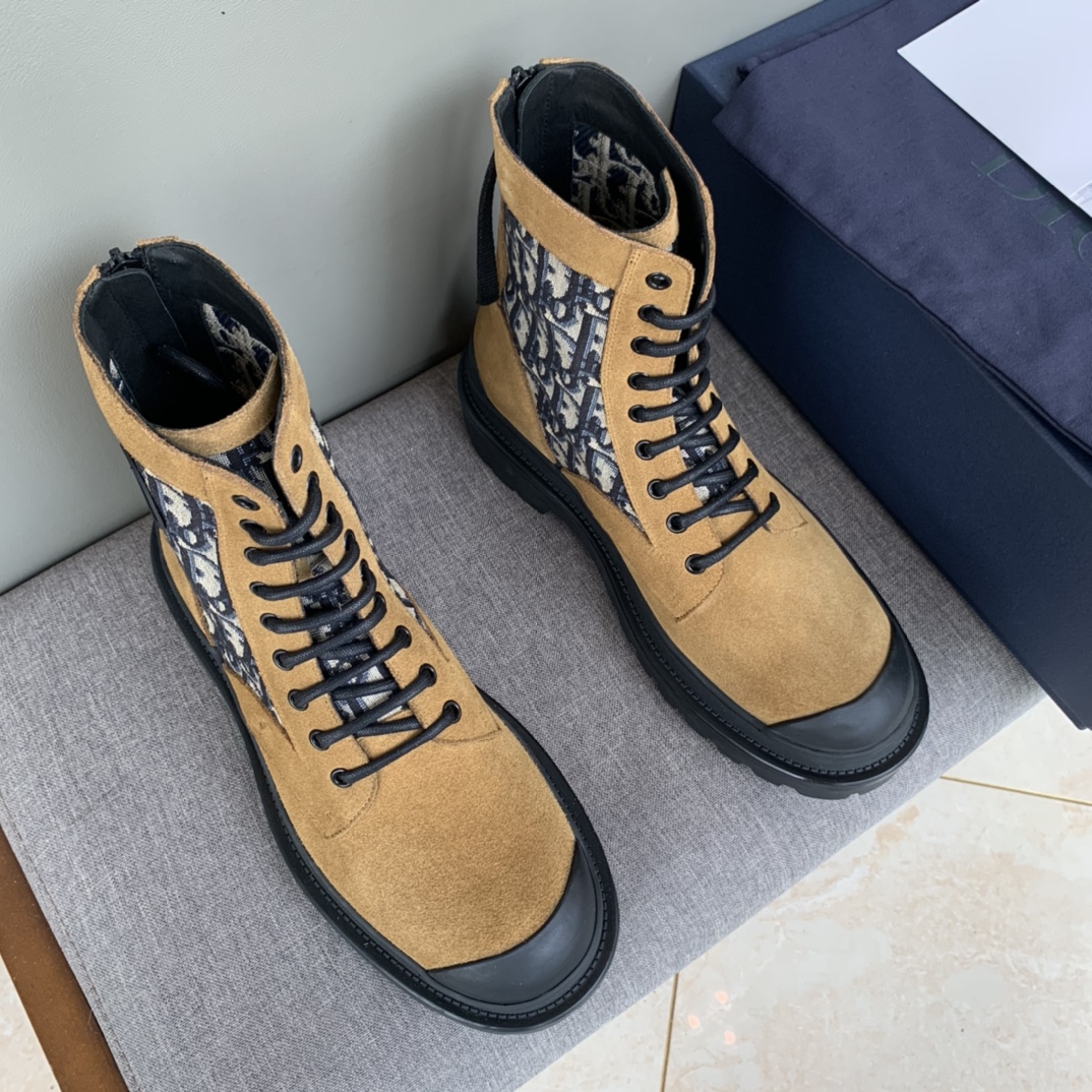 Christian Dior Explorer Ankle Boot Brown For Men CD - Soul Replicas