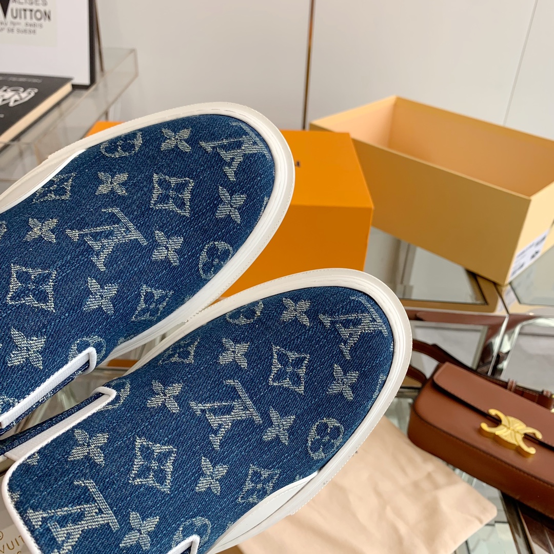 Louis Vuitton Women's Trocadero Slip On Blue For Women LV - Soul Replicas