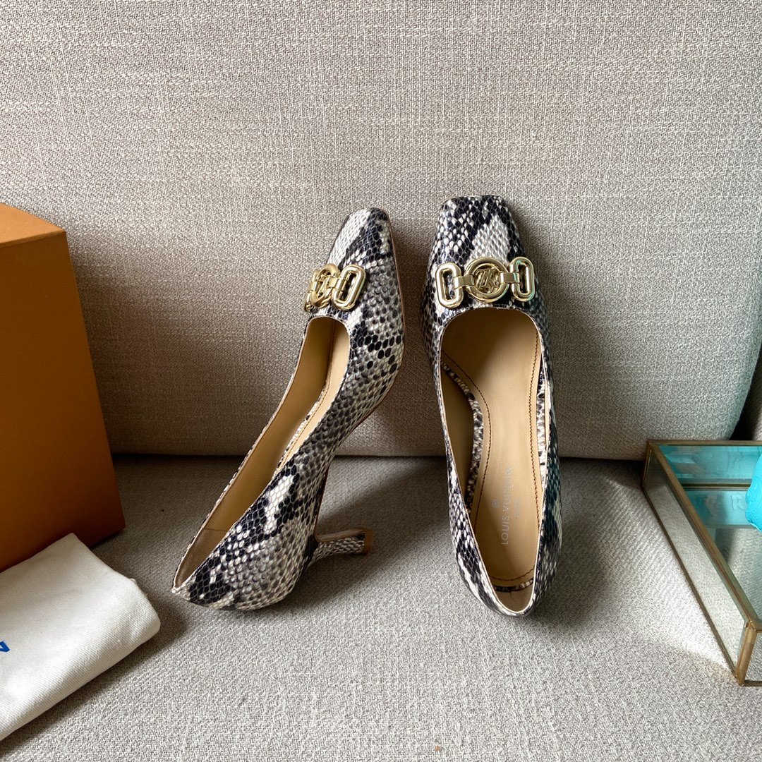 Louis Vuitton Women's Rotary Pump Grey For Women LV - Soul Replicas