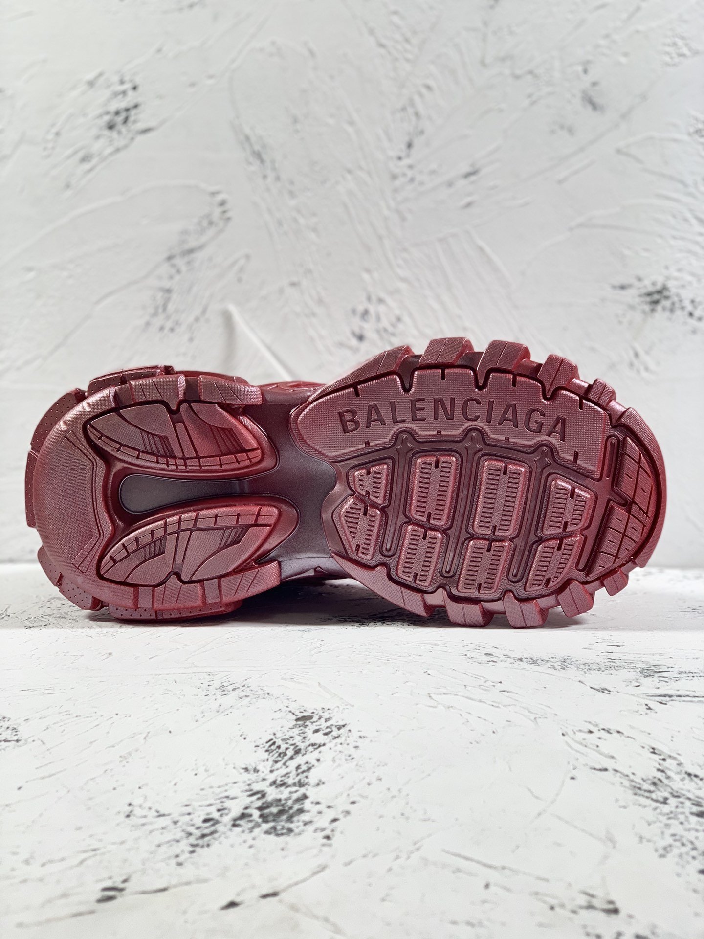 Balenciaga Track.2 Clear Sole Trainers Red For Women - Soul Replicas