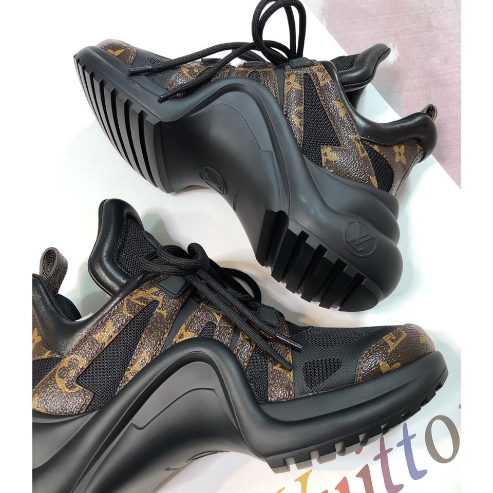 Louis Vuitton Women's LV Archlight Sneaker Black For Women LV 1A43LO - Soul Replicas